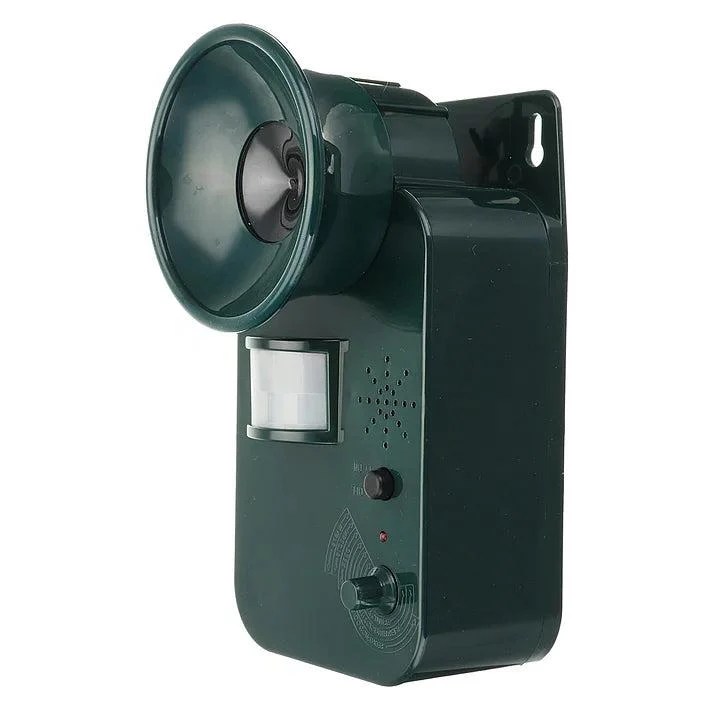 Animal Repeller Ultrasonic Outdoor Cordless 9V DC 5000 Sq Ft Coverage