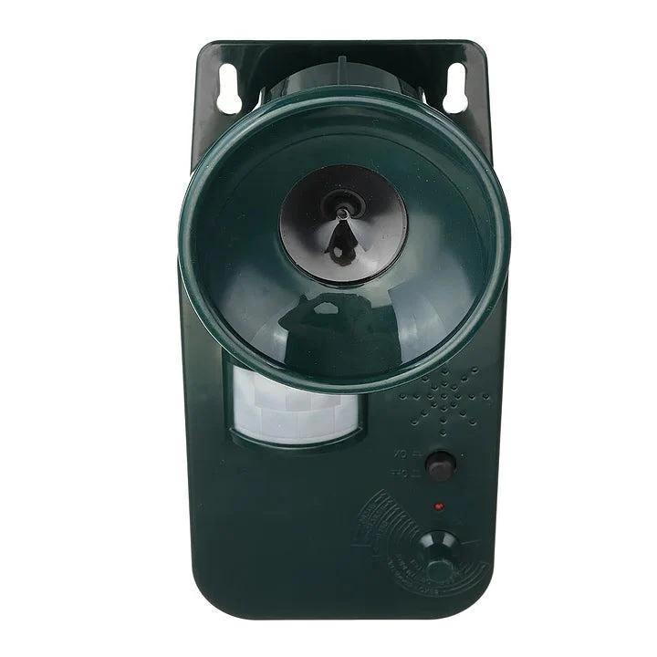 Animal Repeller Ultrasonic Outdoor Cordless 9V DC 5000 Sq Ft Coverage