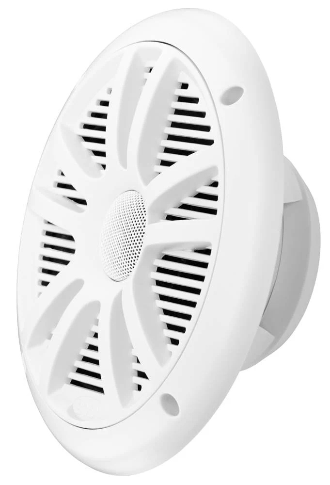 2) New Boss Audio MR6W 6.5 180W Dual Cone Marine/Boat Speakers Stereo- White