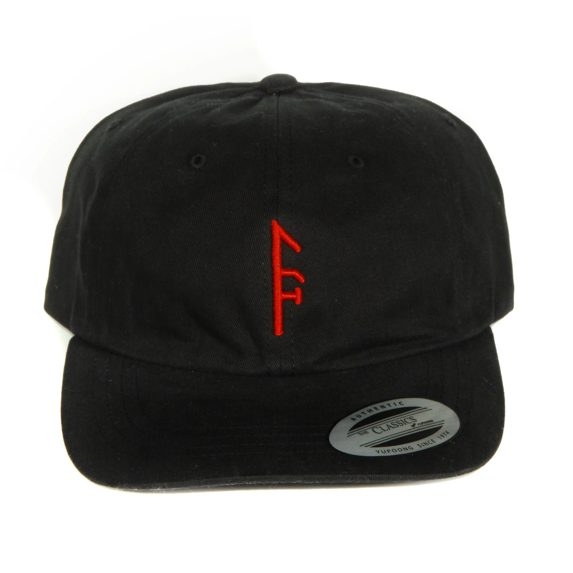 Black Dad Hat Red Vector....