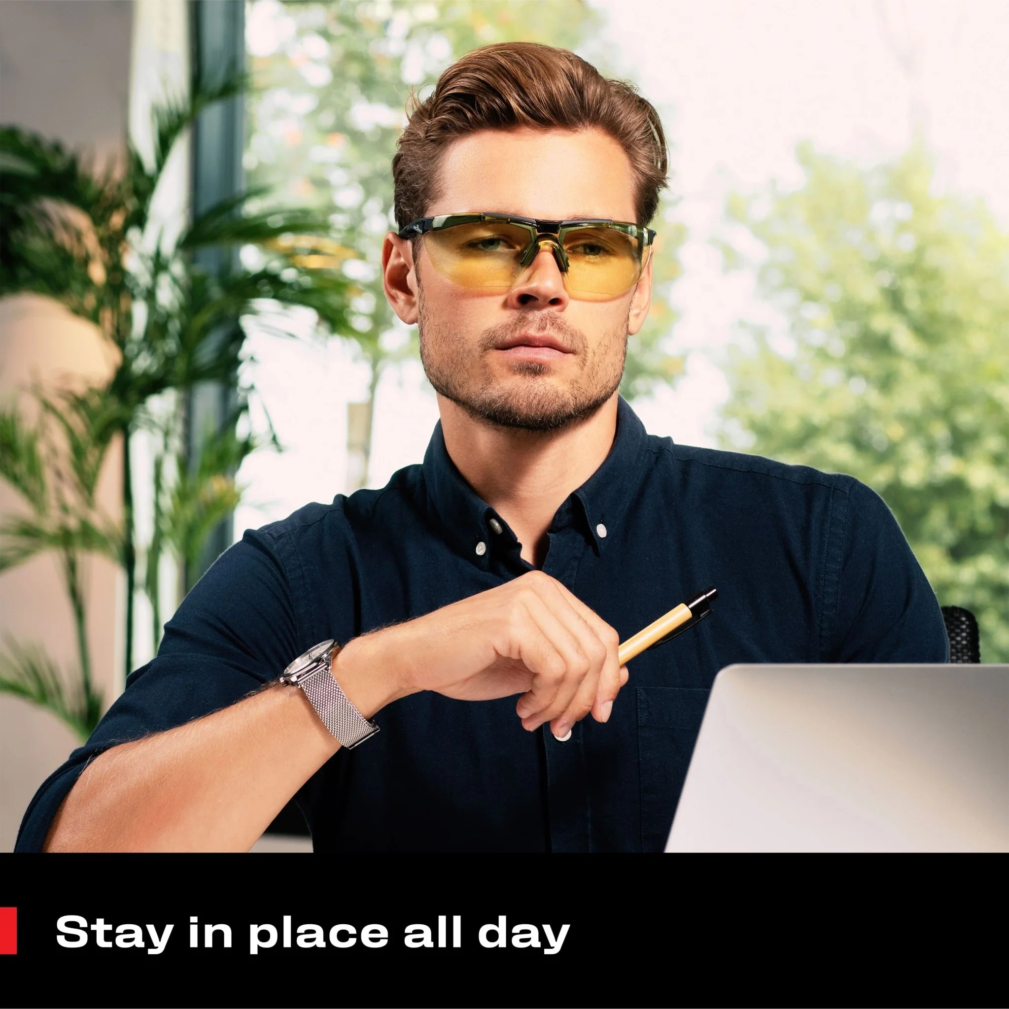 EyeArmor Pro Yellow Tinted Safety Glasses