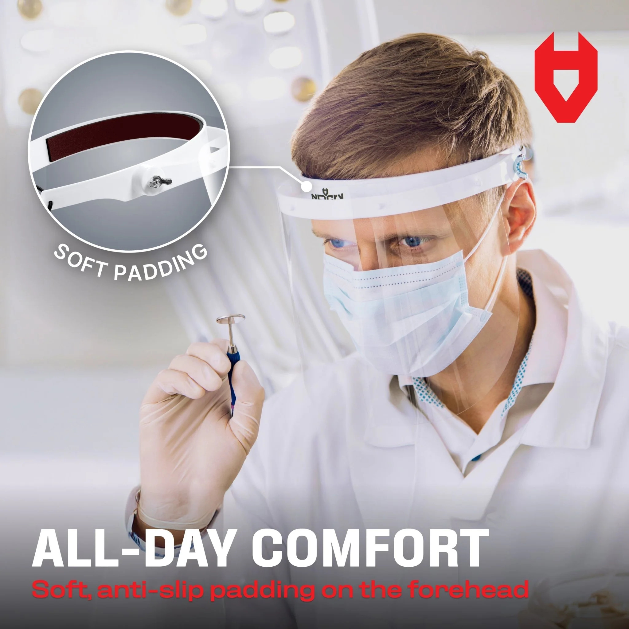 LiteArmor Lightweight Flip-Up Face Shield