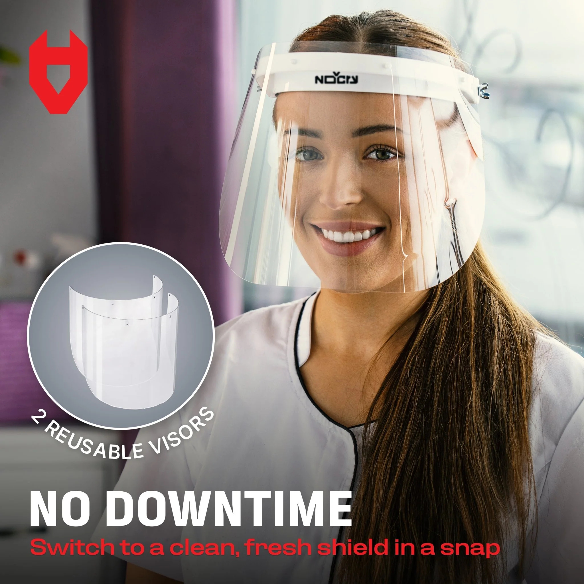 LiteArmor Lightweight Flip-Up Face Shield