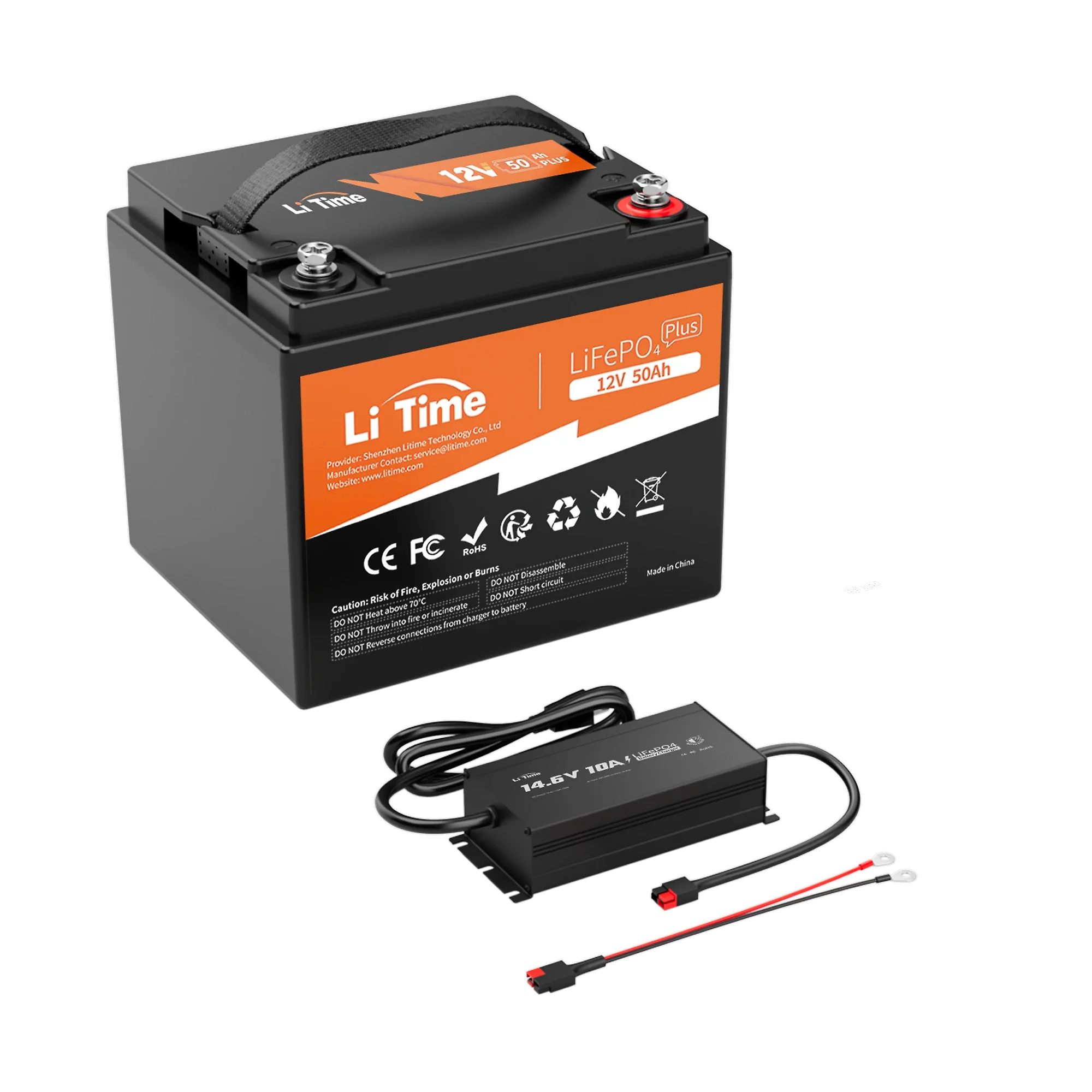 LiTime 12V 50Ah Lithium Battery for RV. Marine and Fish Finder