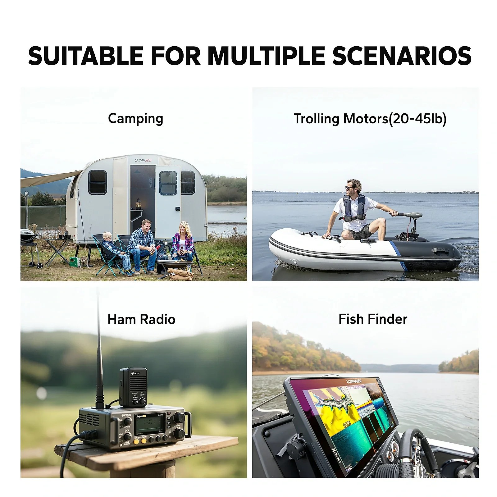LiTime 12V 50Ah Lithium Battery for RV. Marine and Fish Finder