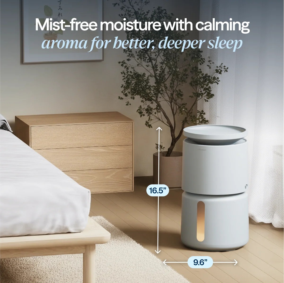 DreamWell™ Humidifier 2 Gallon Stone Grey