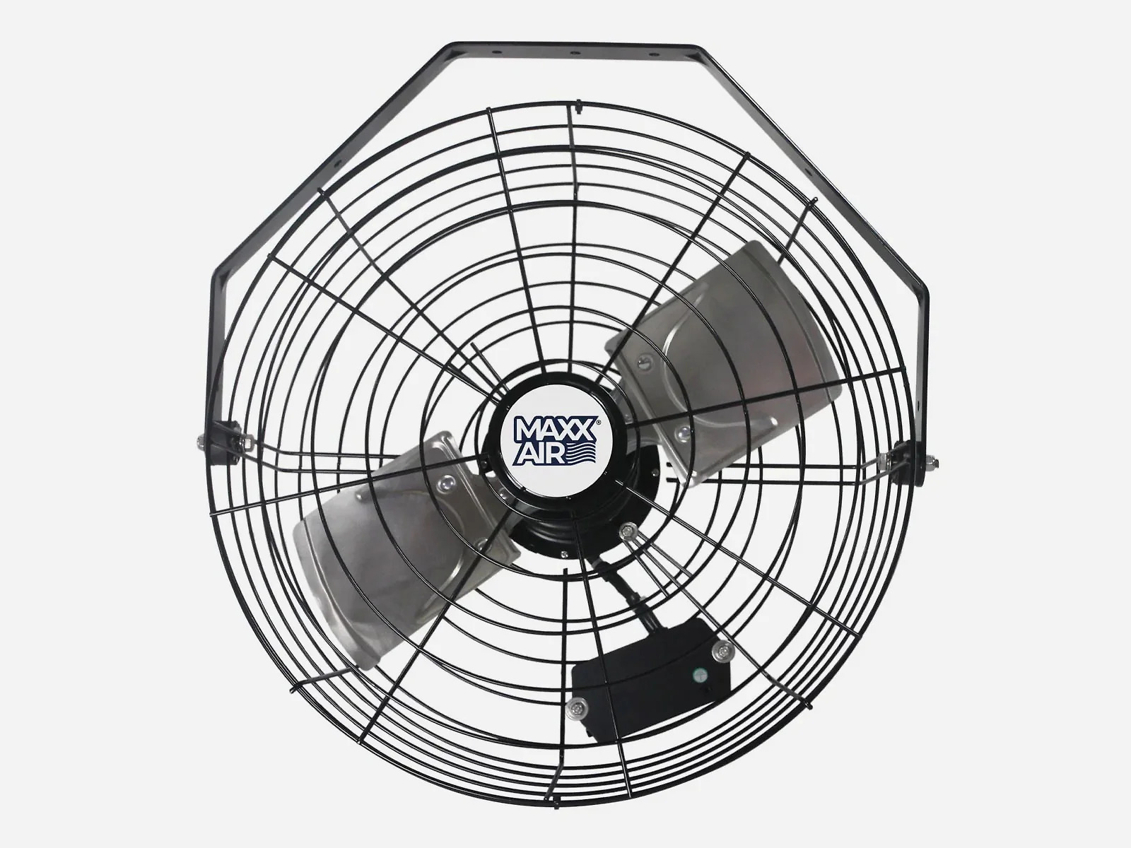 18 In. 3-Speed Tilting Wall Mount Fan with Wide Guard for Heavy-Duty Use