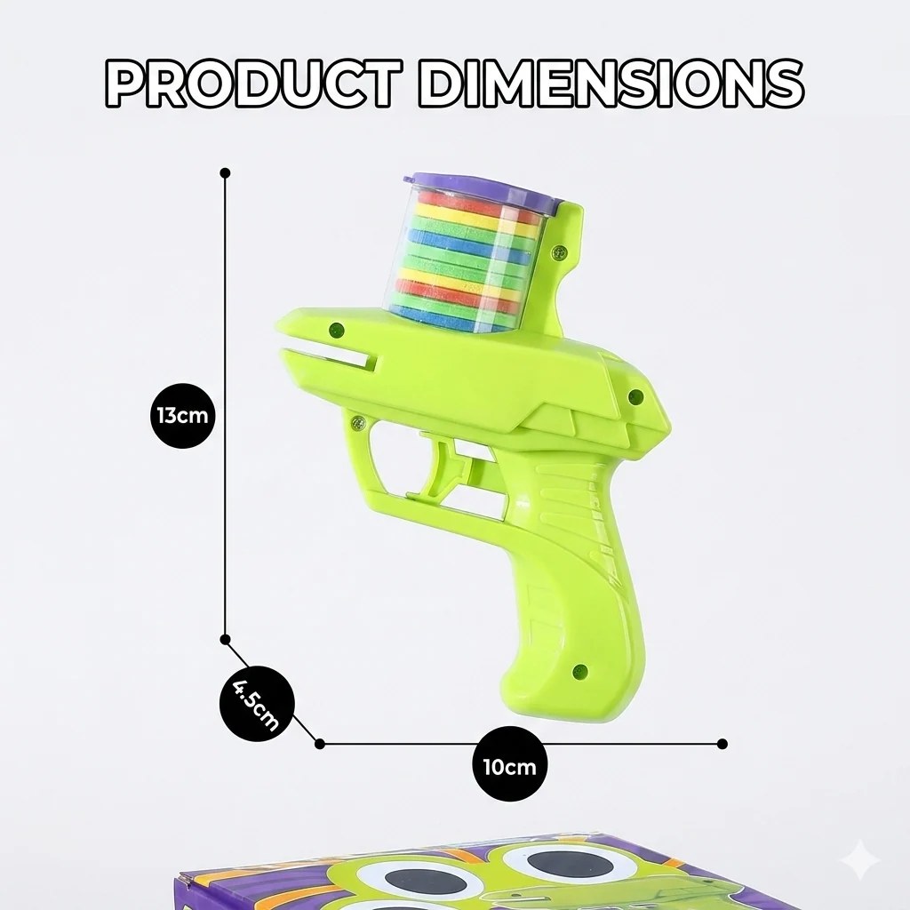 2-in-1 Disc Bullet Launcher Toy