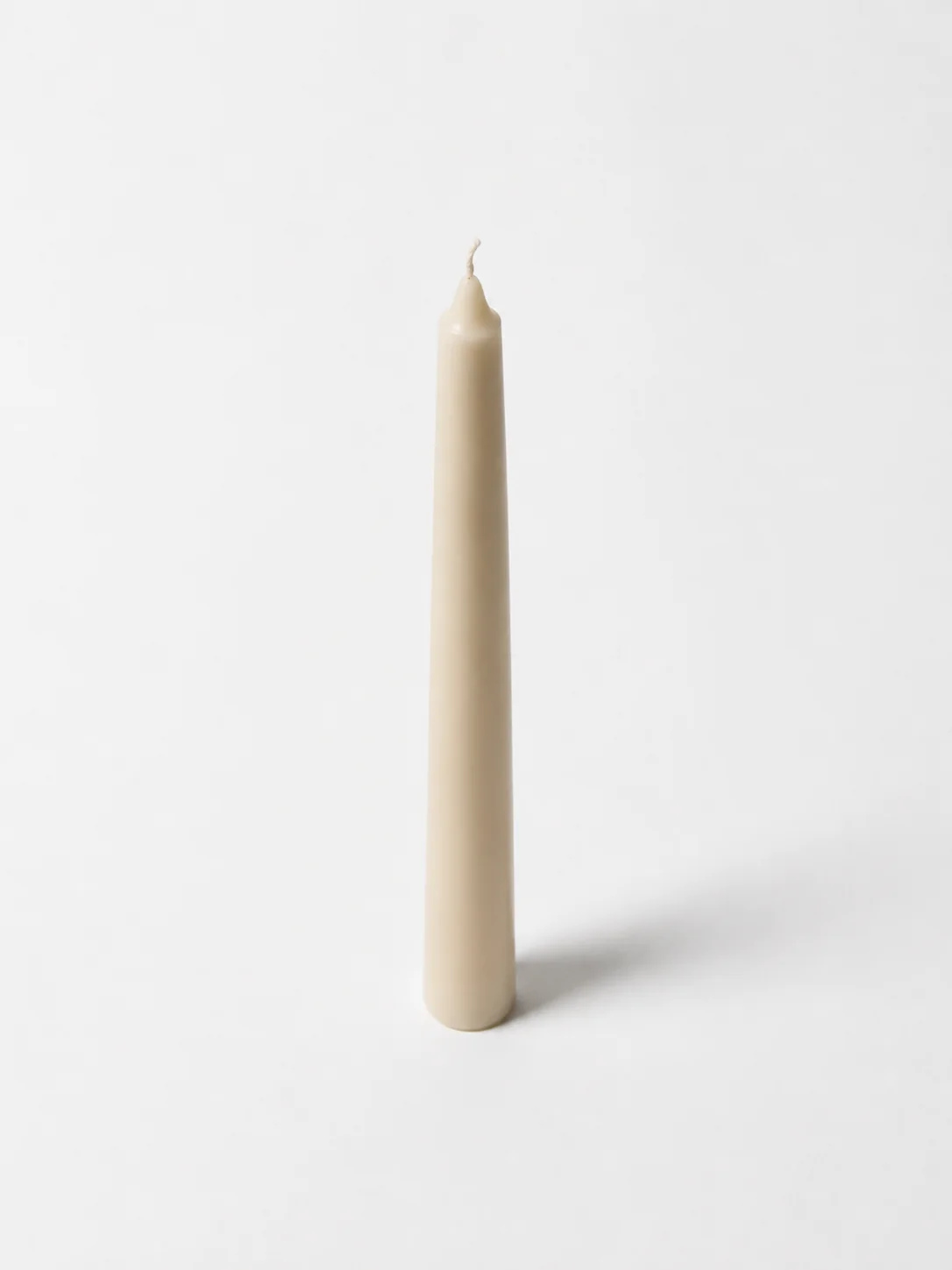 Beige Taper Candle