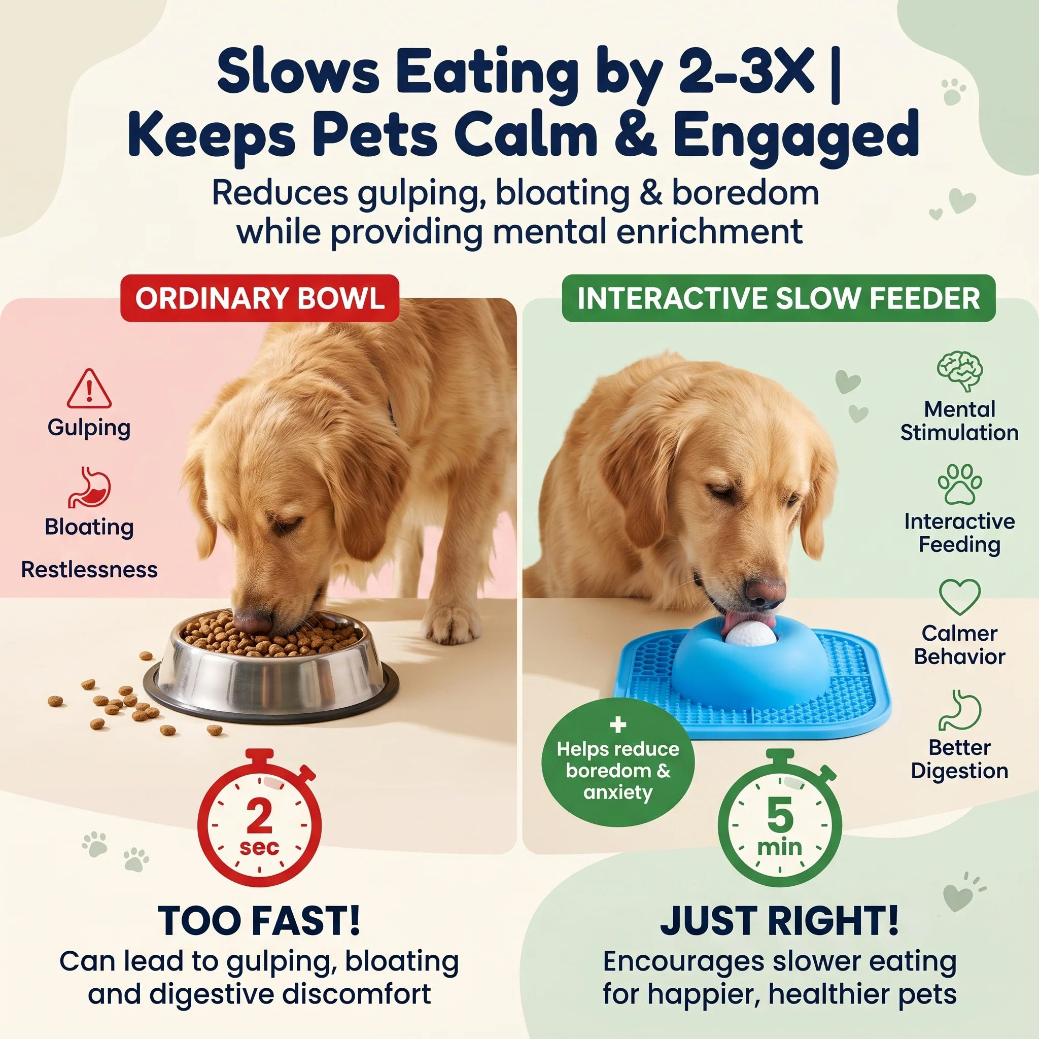 Interactive Pet Lick Mat & Slow Feeder Bowl – Enhance Your Pet’s Feeding Fun