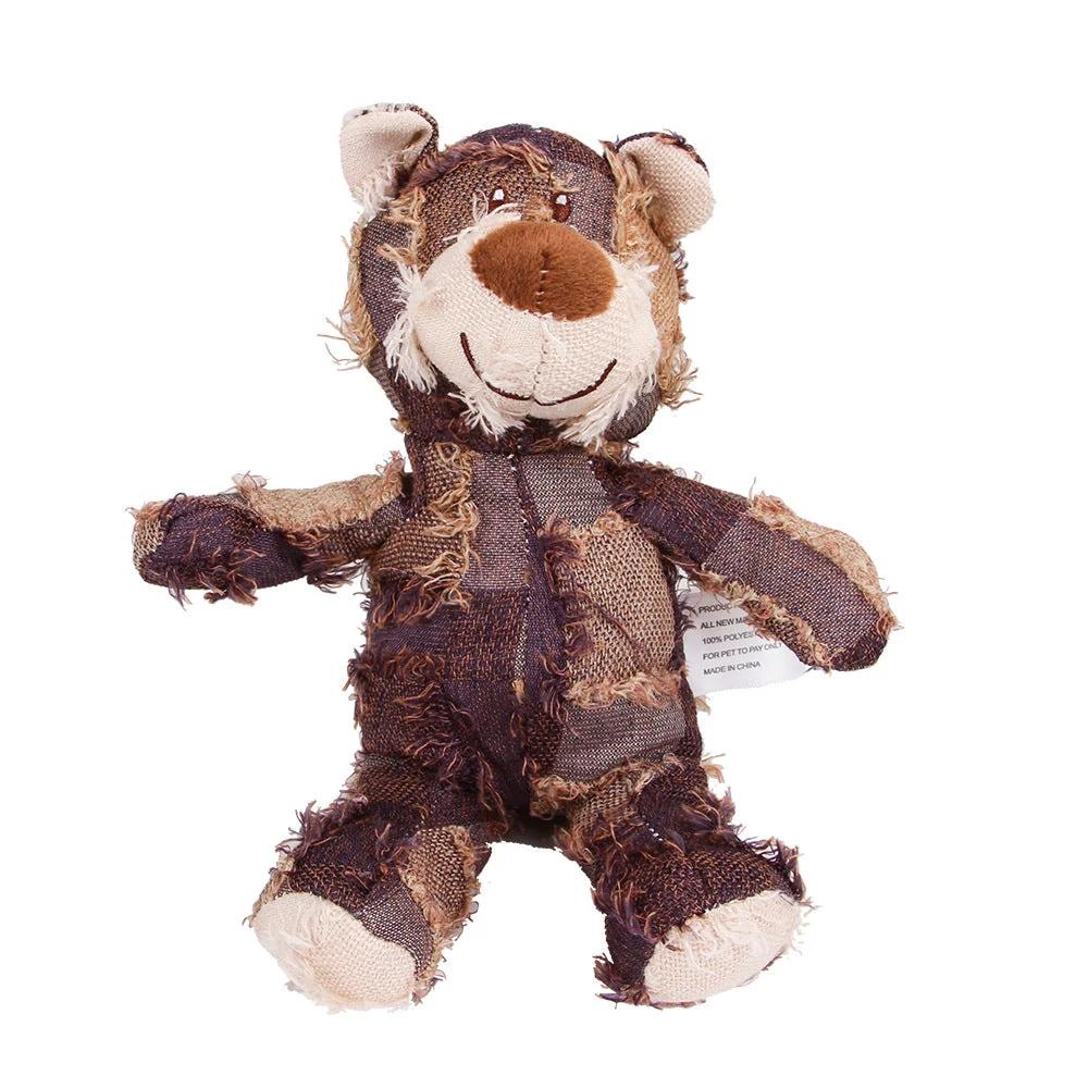 Indestructible & Interactive Bear Dog Toy For Aggressive Chewers