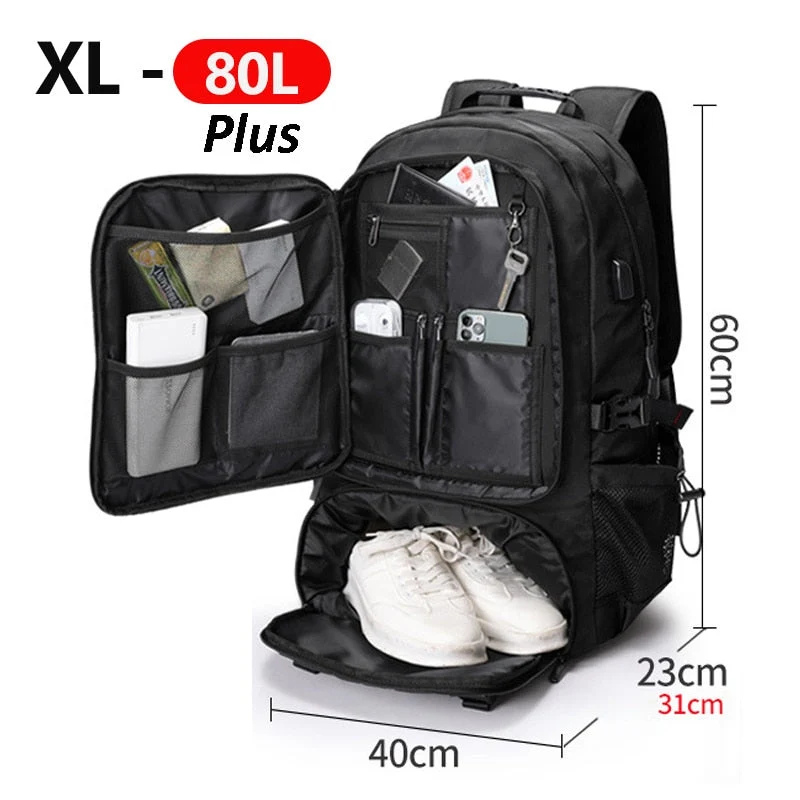 Adventure Gear | Large Capacity Travel Backpack with Water-Resistant Design | Versatile Companion for Outdoor Activities