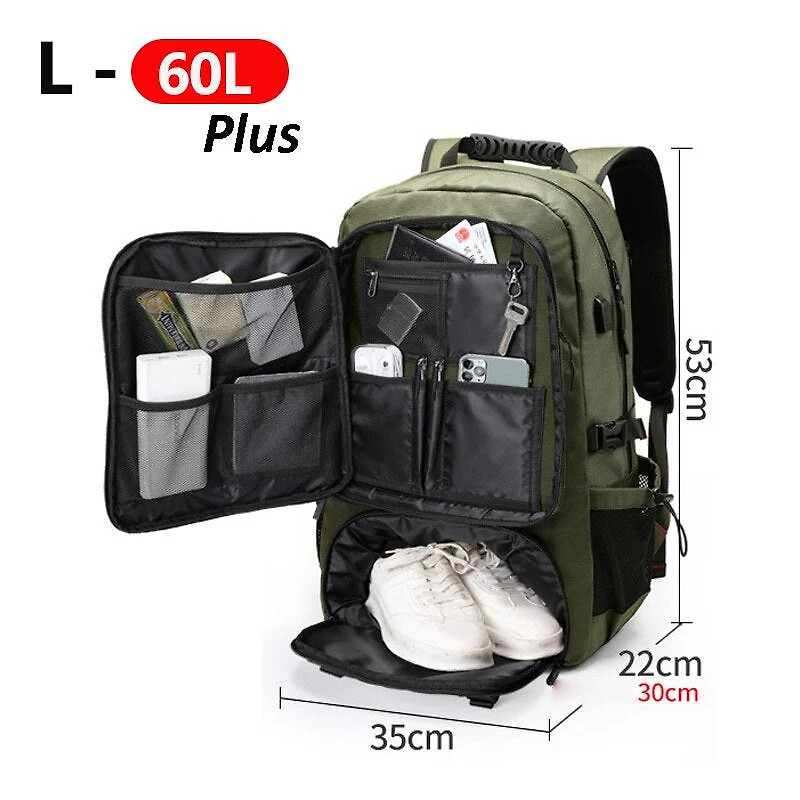 Adventure Gear | Large Capacity Travel Backpack with Water-Resistant Design | Versatile Companion for Outdoor Activities