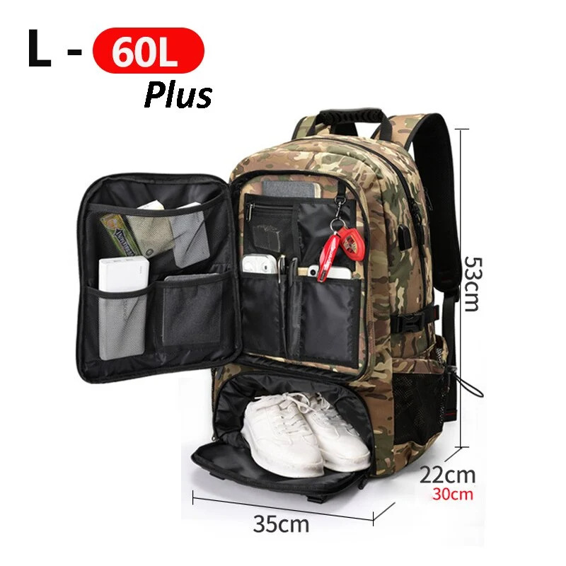 Adventure Gear | Large Capacity Travel Backpack with Water-Resistant Design | Versatile Companion for Outdoor Activities