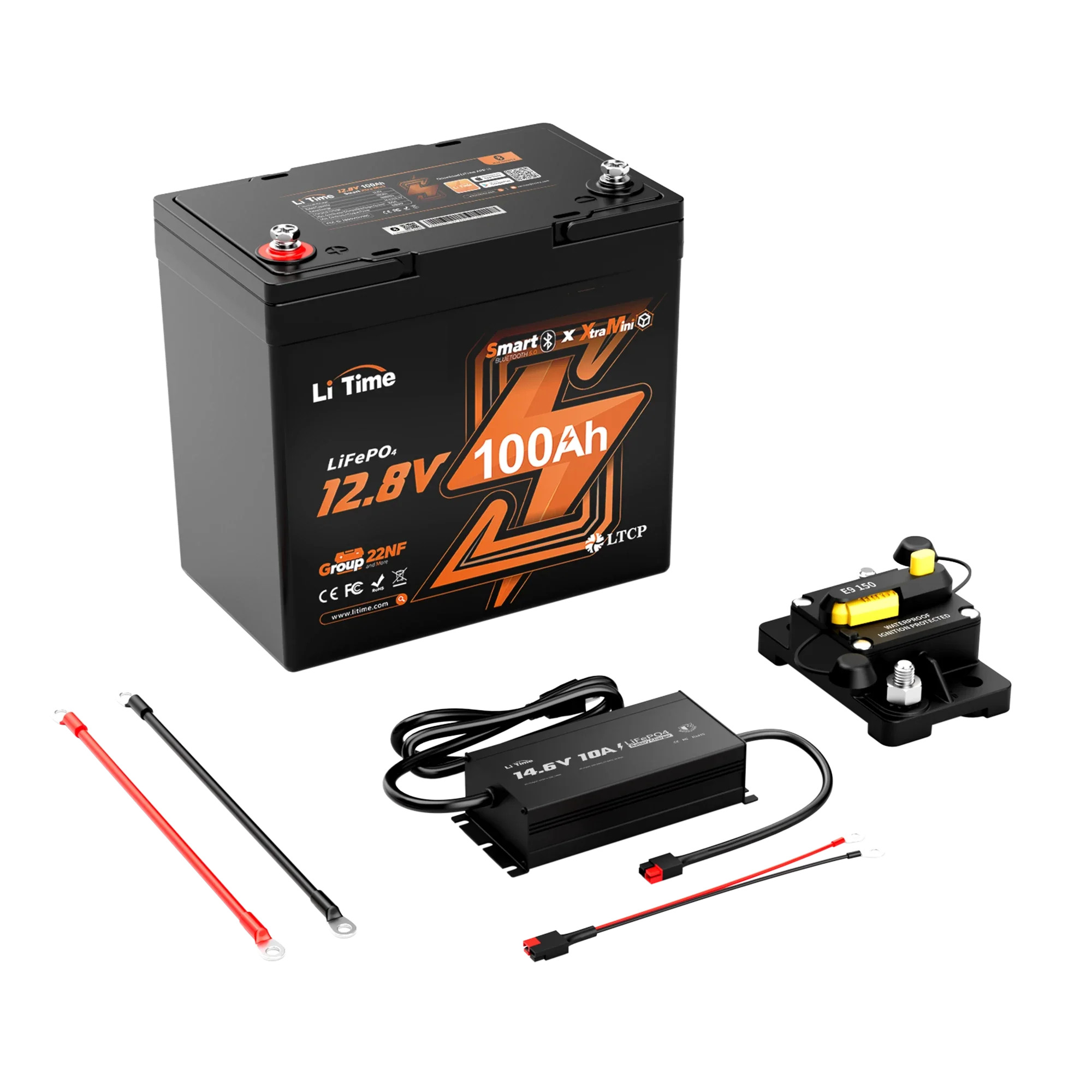 LiTime 12V 100Ah TM Lithium Deep Cycle Trolling Motor Battery
