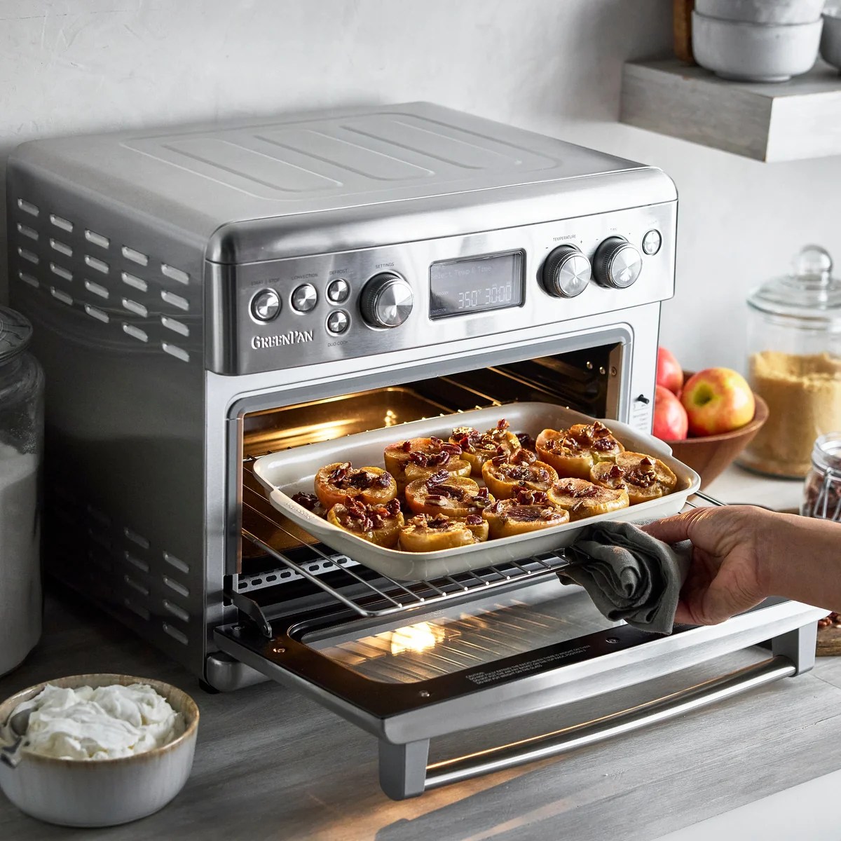 Elite Convection Air Fryer Toaster Oven | Premiere Stainless Steel