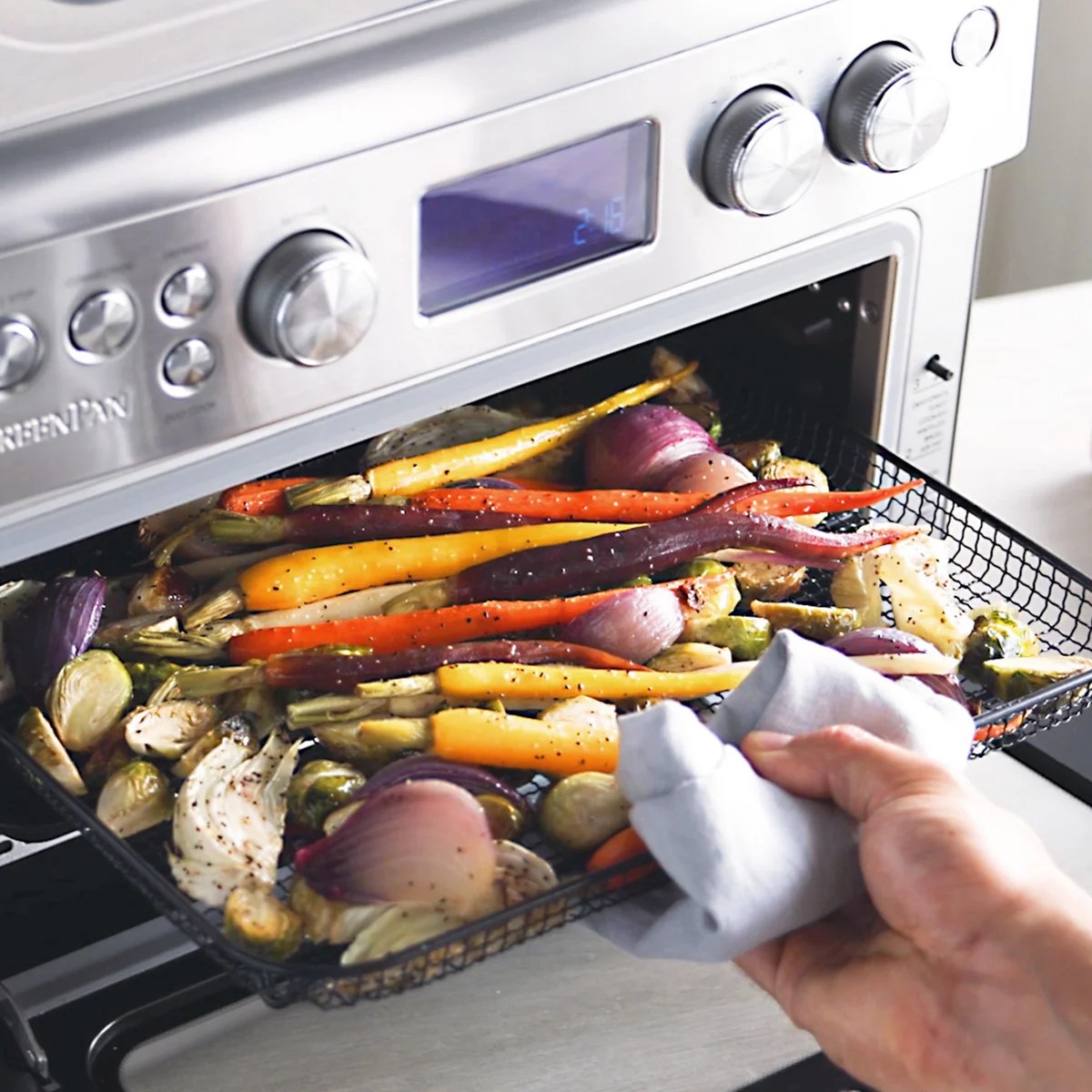 Elite Convection Air Fryer Toaster Oven | Premiere Stainless Steel