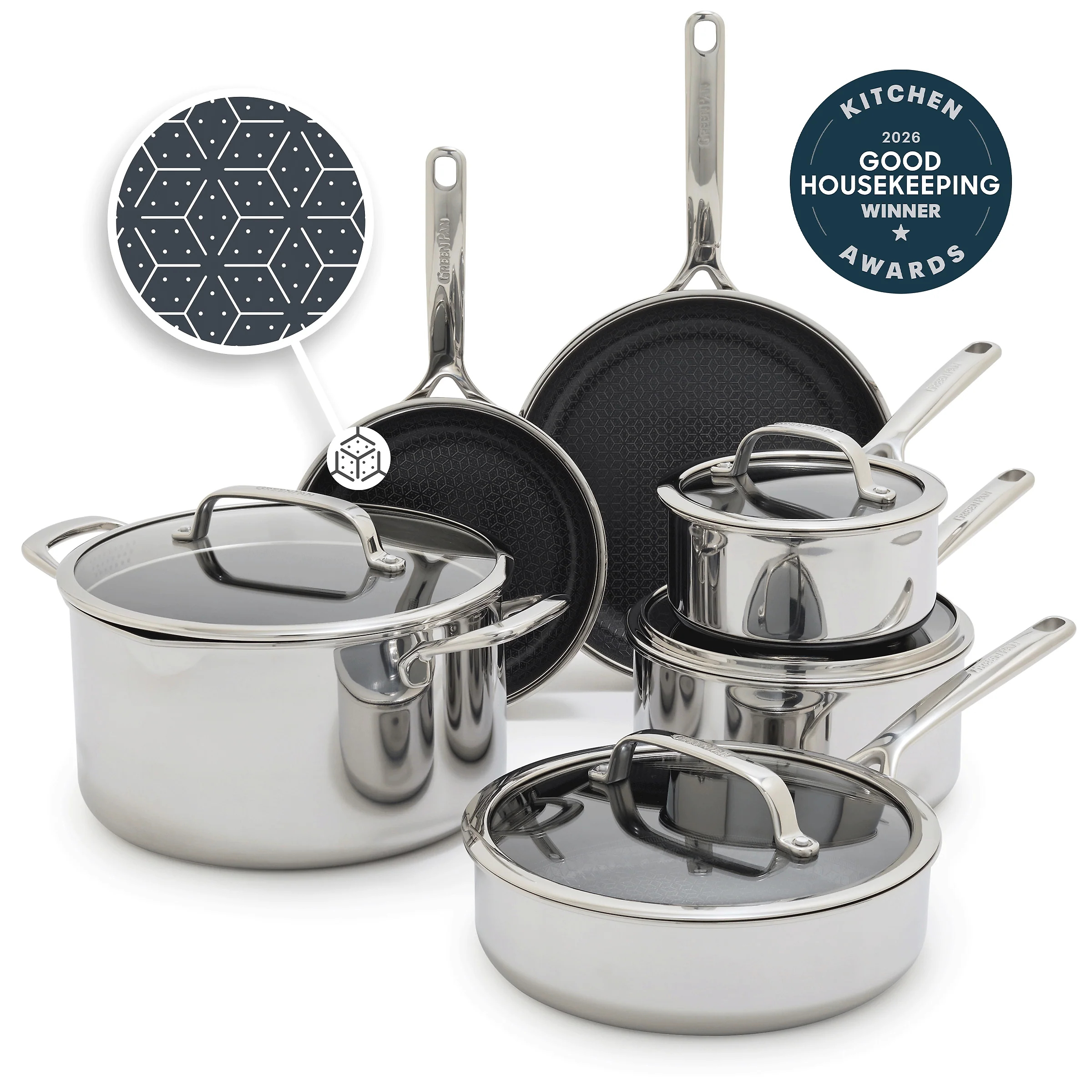 Spectra Thermobond Hybrid Ceramic Nonstick 10-Piece Cookware Set