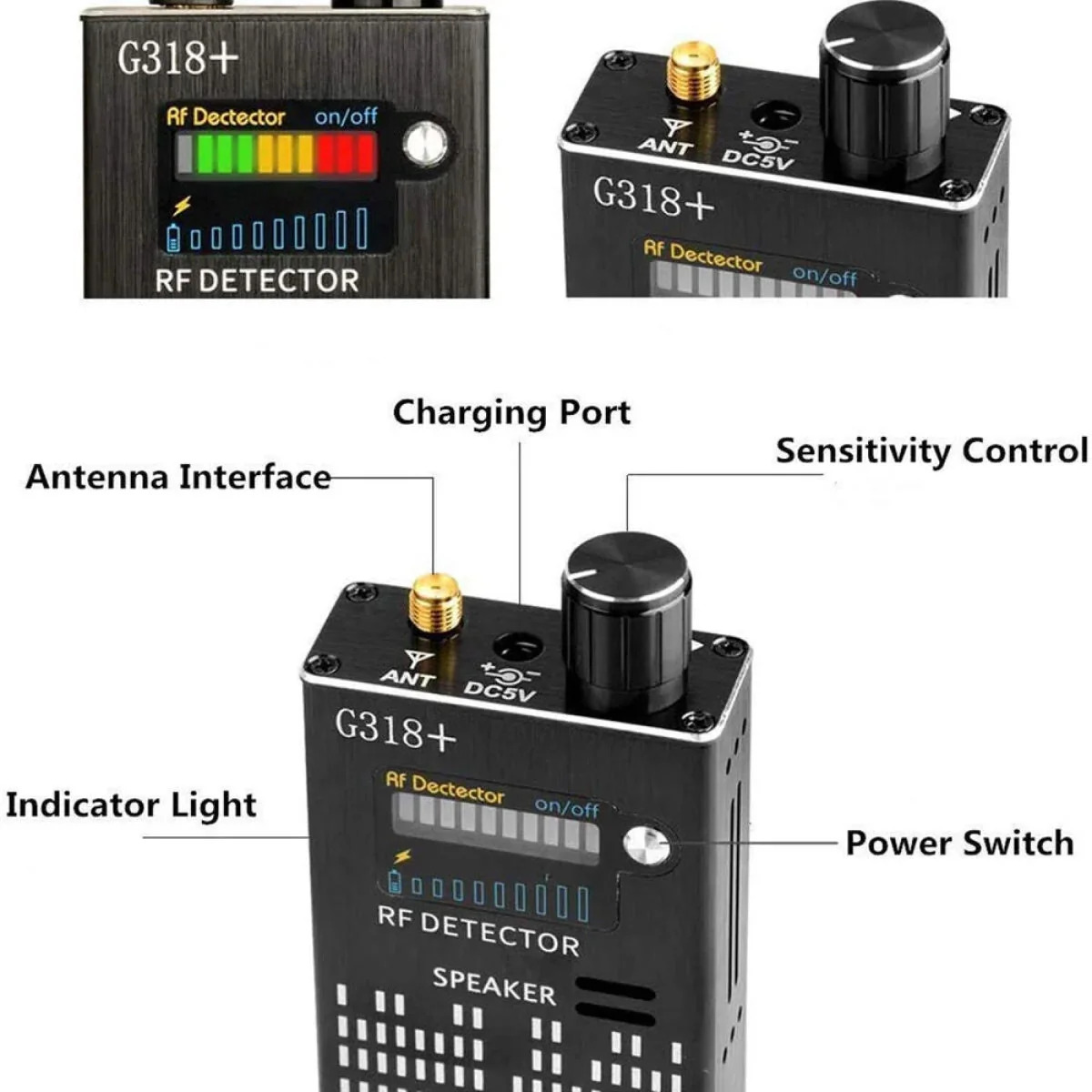 Advanced RF Signal Detector | Anti-Spy Device with Long Battery Life for Privacy Protection