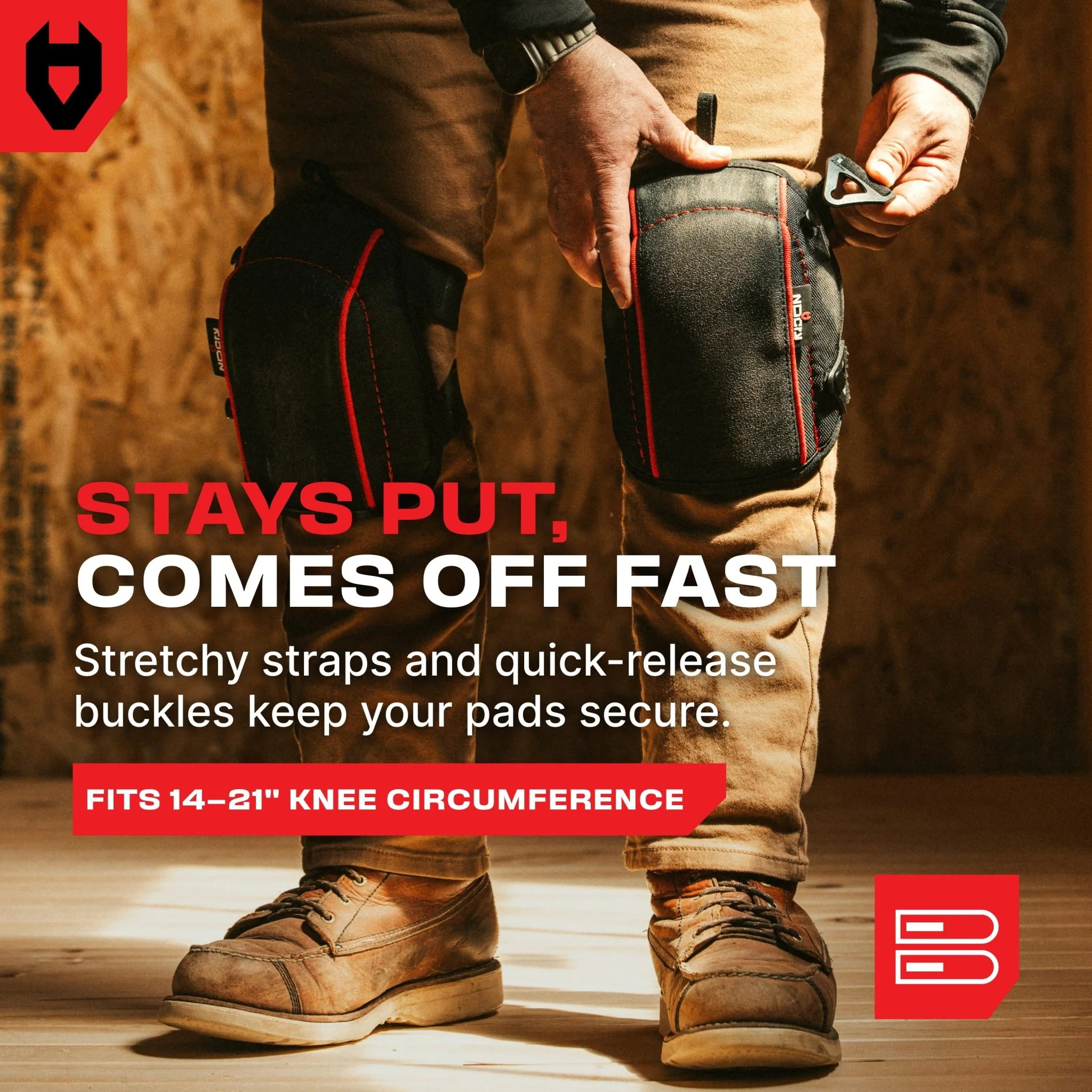 LightGuard Pro Anti-Slip Flooring Gel Knee Pads