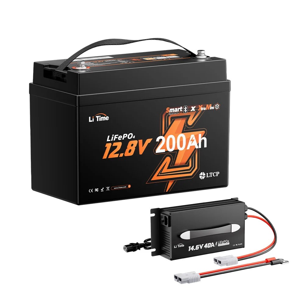 LiTime 12V 200Ah Xtra Mini Group 31 Bluetooth Lithium Battery for RV. Camping and Truck
