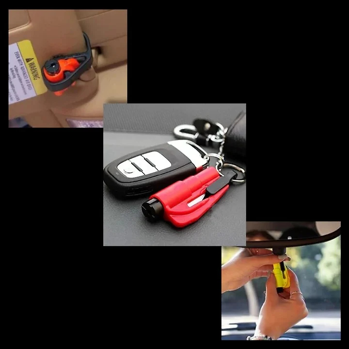 2 in 1 Car Emergency Tool with Window Breaker and Seatbelt Cutter
