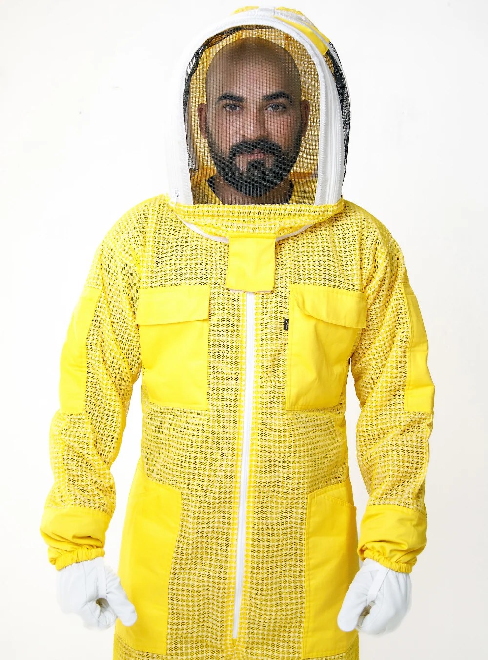 FullGuard Yellow Mesh Beekeeper Suit