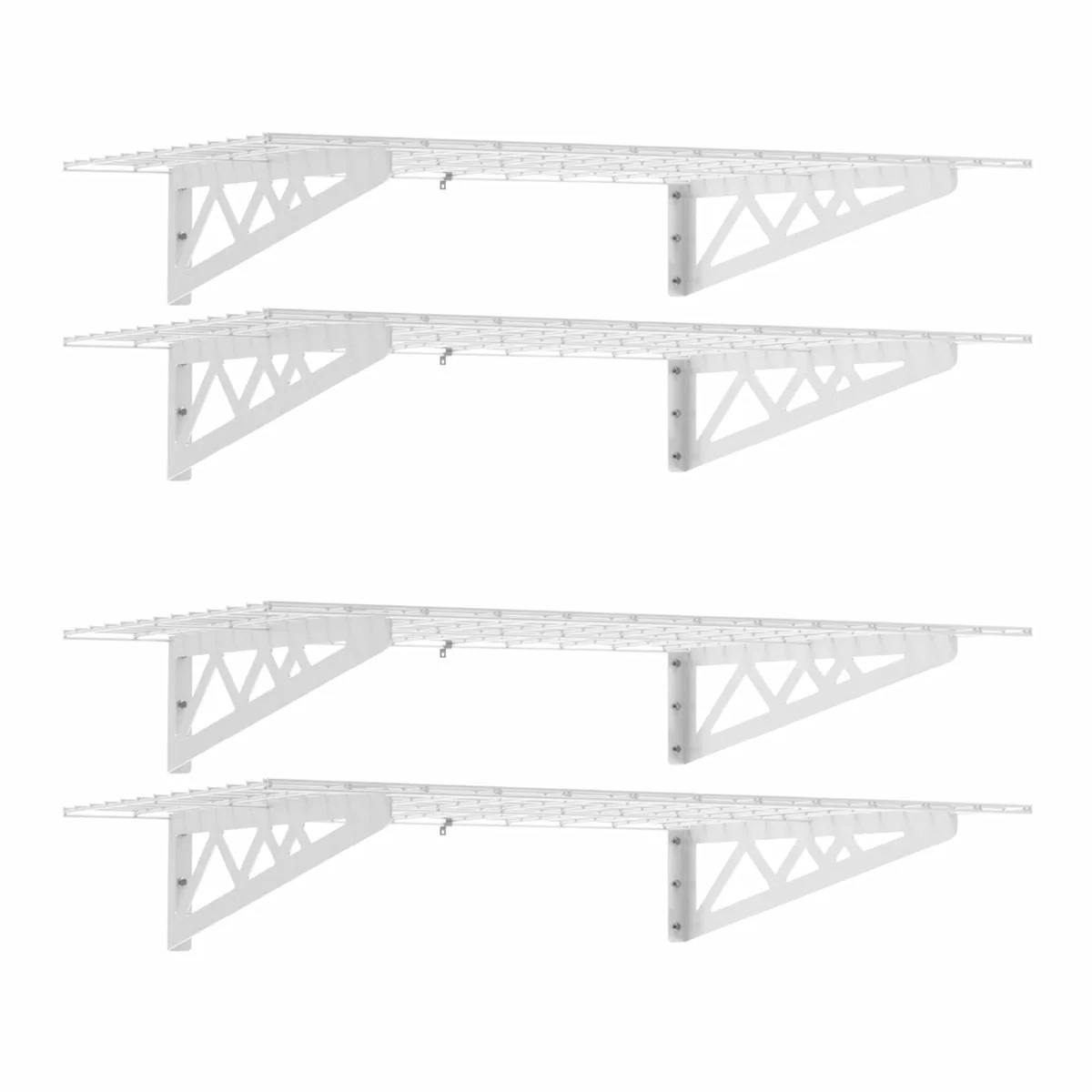 2′ x 8′ Wall Shelf Combo (Two Pack with Hooks)