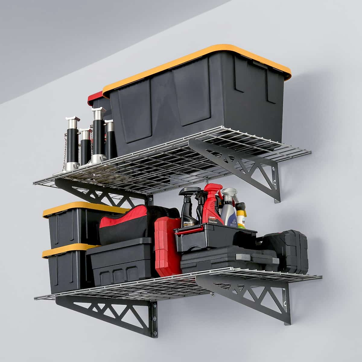 2′ x 8′ Wall Shelf Combo (Two Pack with Hooks)