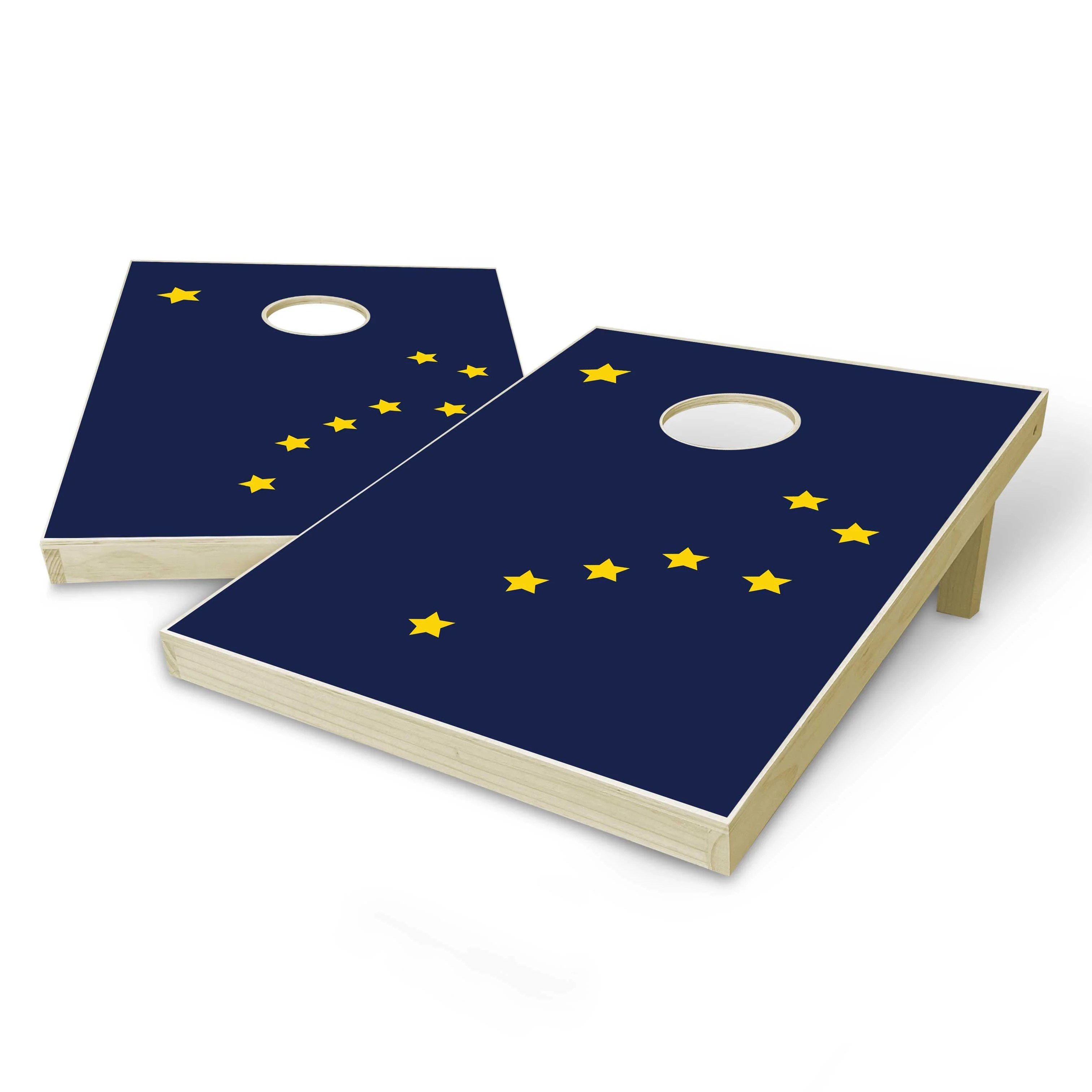 Alaska State Flag Tailgate Cornhole Set - Game Day Ready
