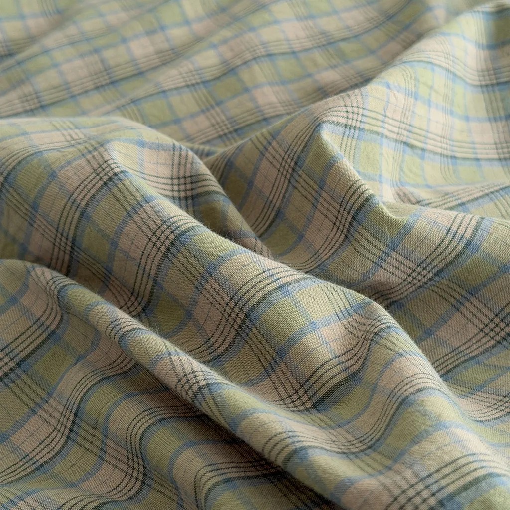Annie Plaid Duvet Cover Checked Cotton Bedding Bedroom Decor