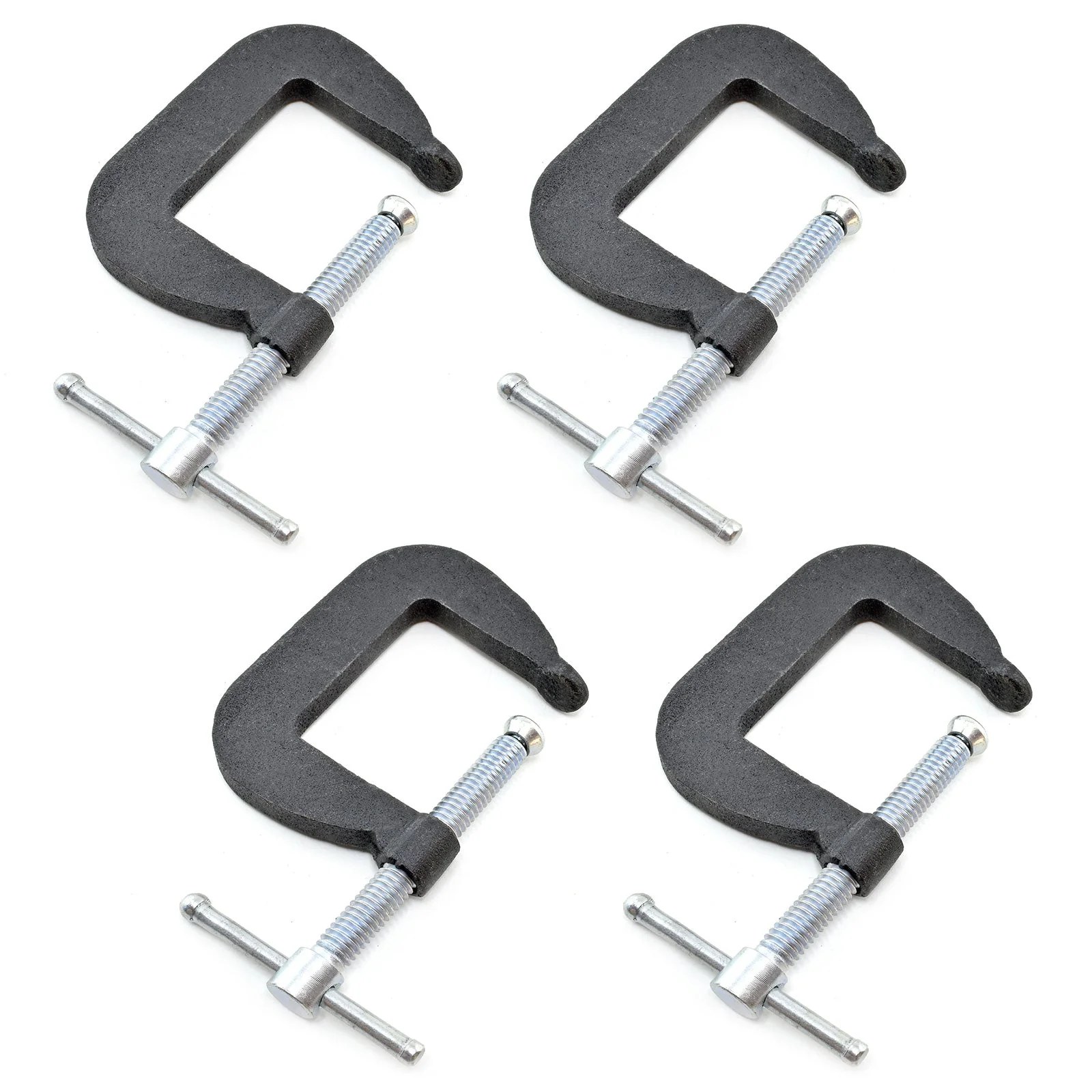 1.5 x 1.5 Miniature Forged Steel C-clamp. Set of  4