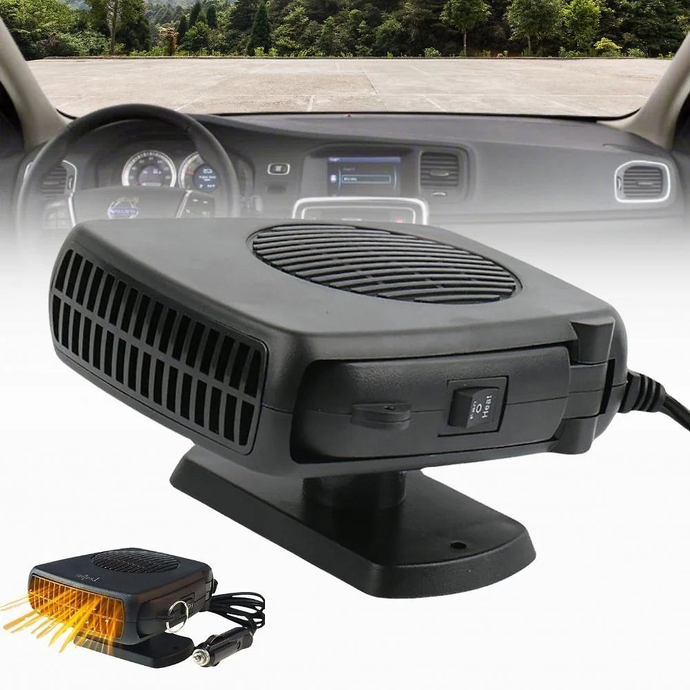 12V Car Heater Fan – 150W/300W Portable Ceramic Auto Heater for Fast Defrost & Heating