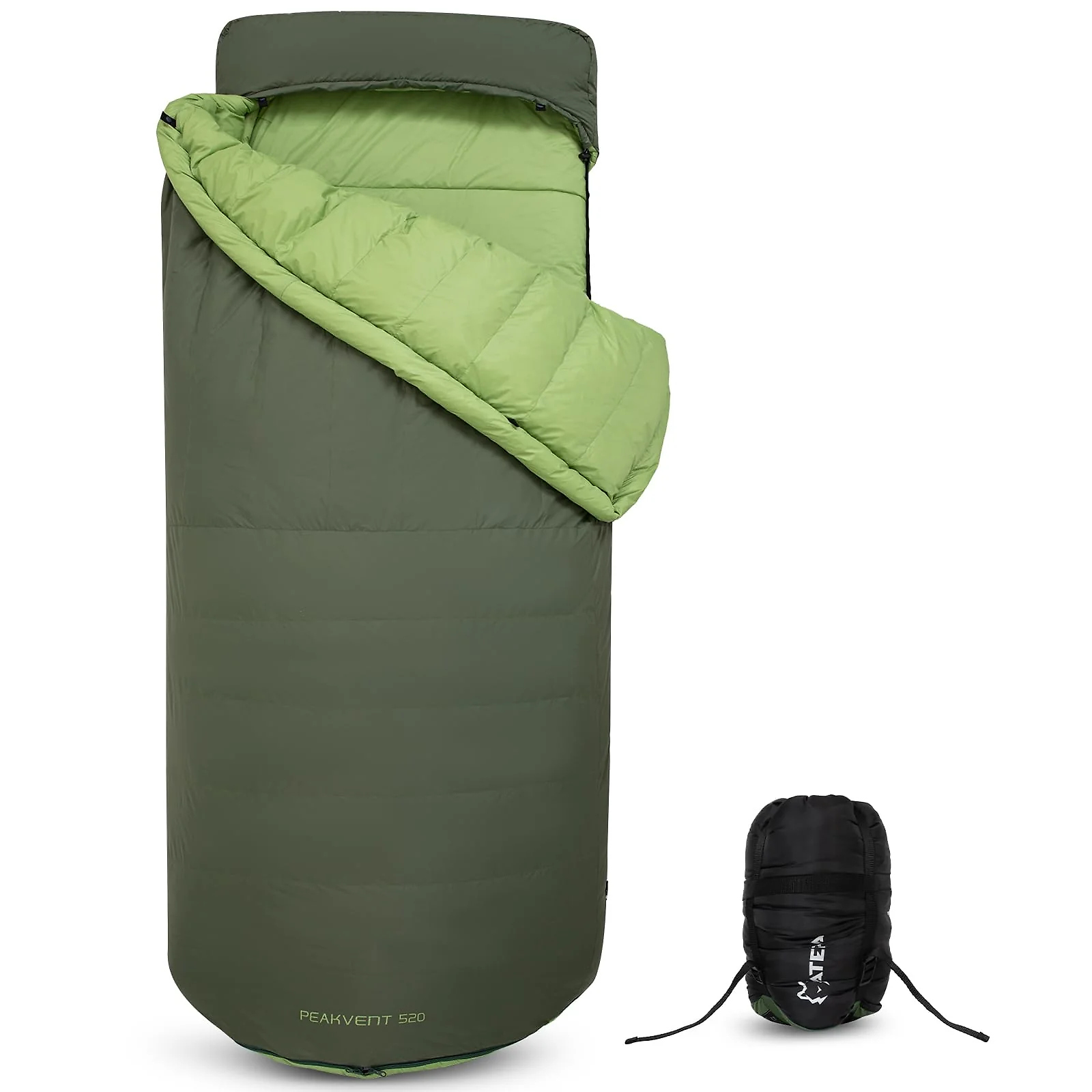 ATEPA 3-in-1 Backpacking Sleeping Bag Down Sleeping Bag 42.8°F to 6.8°F
