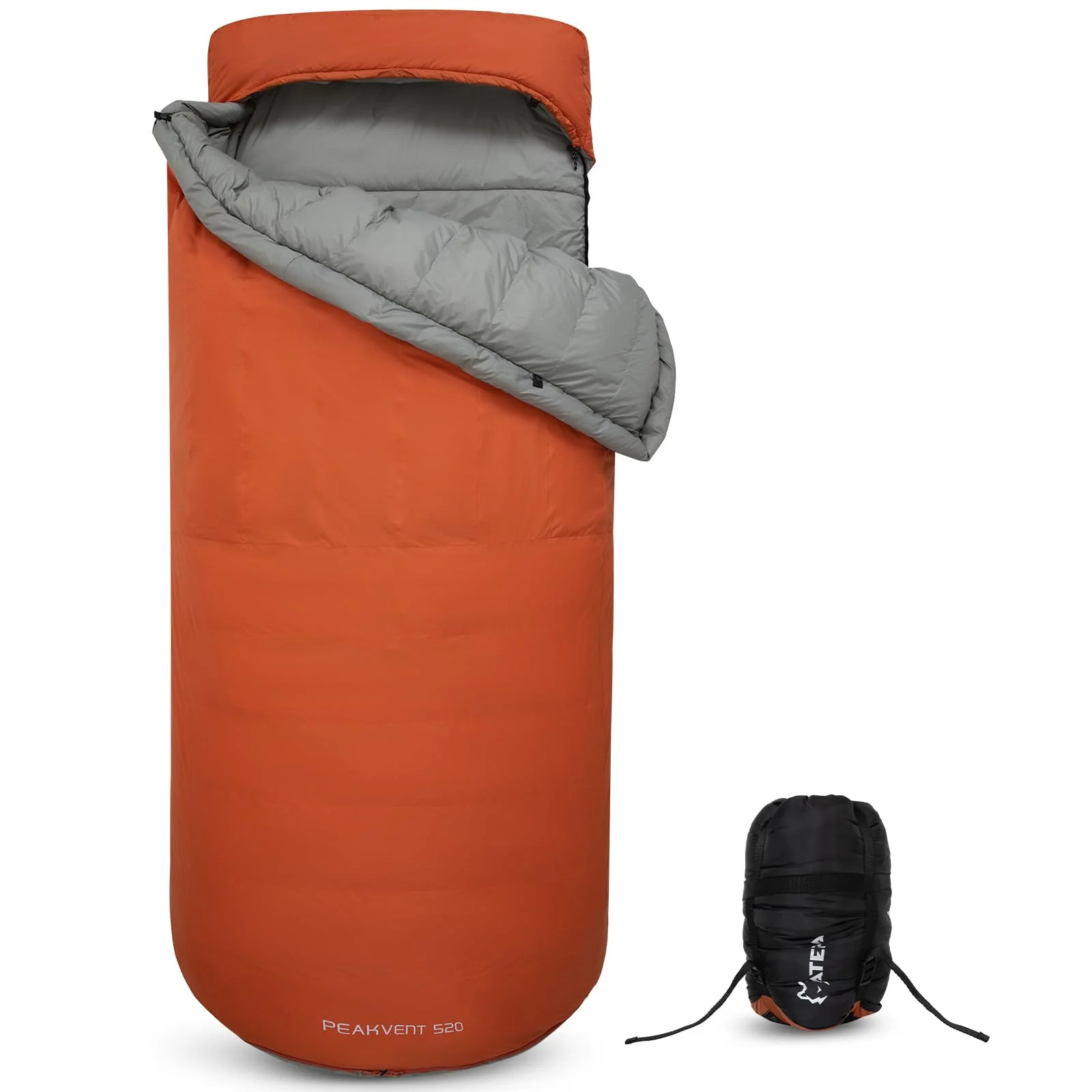 ATEPA 3-in-1 Backpacking Sleeping Bag Down Sleeping Bag 42.8°F to 6.8°F