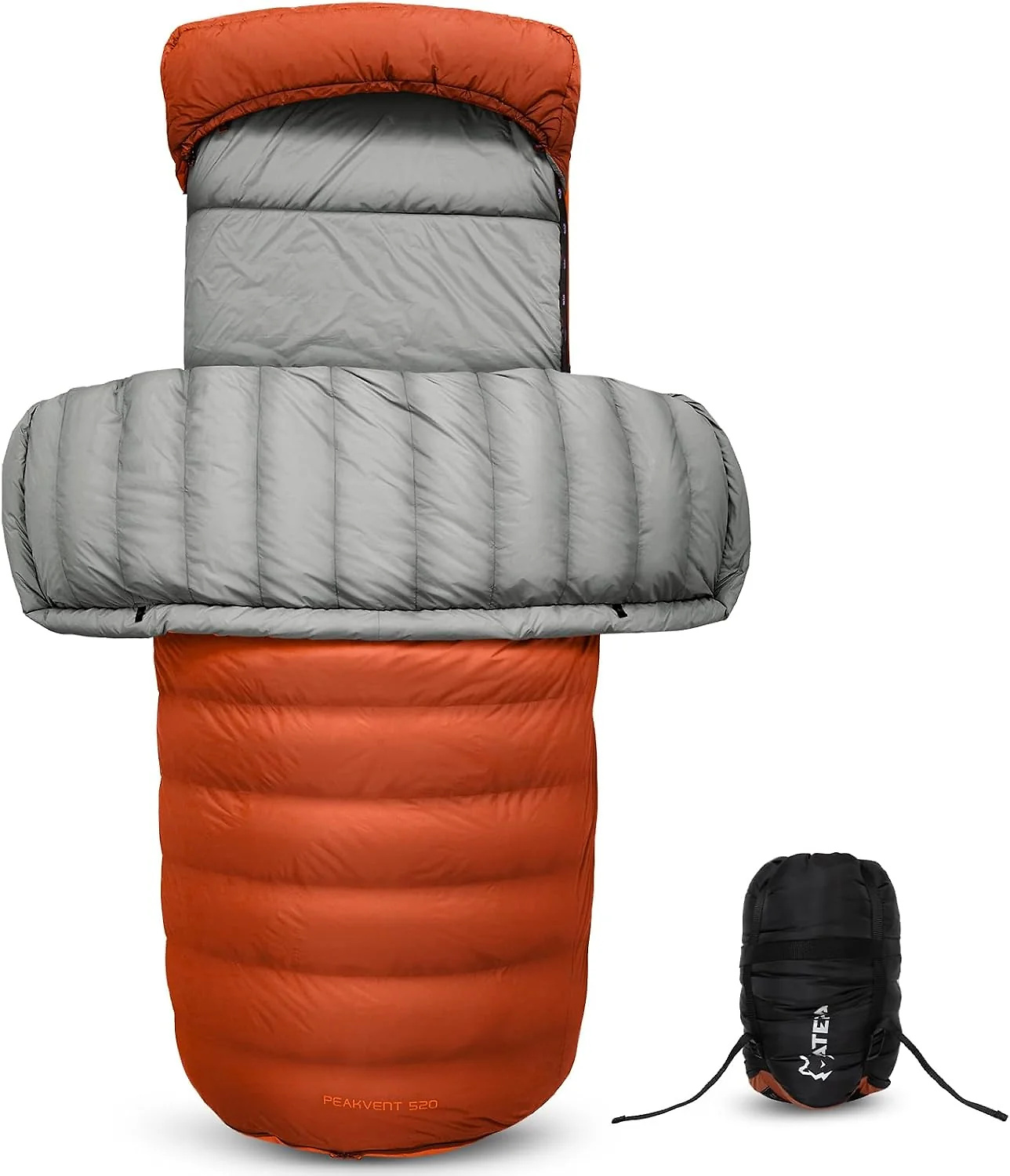 ATEPA 3-in-1 Backpacking Sleeping Bag Down Sleeping Bag 42.8°F to 6.8°F