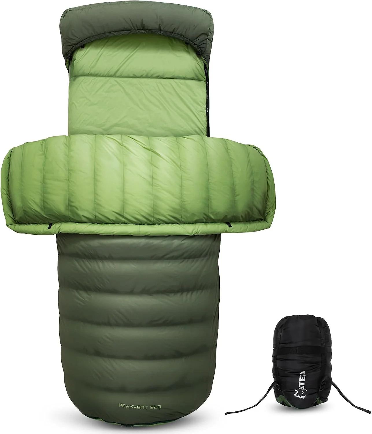 ATEPA 3-in-1 Backpacking Sleeping Bag Down Sleeping Bag 42.8°F to 6.8°F