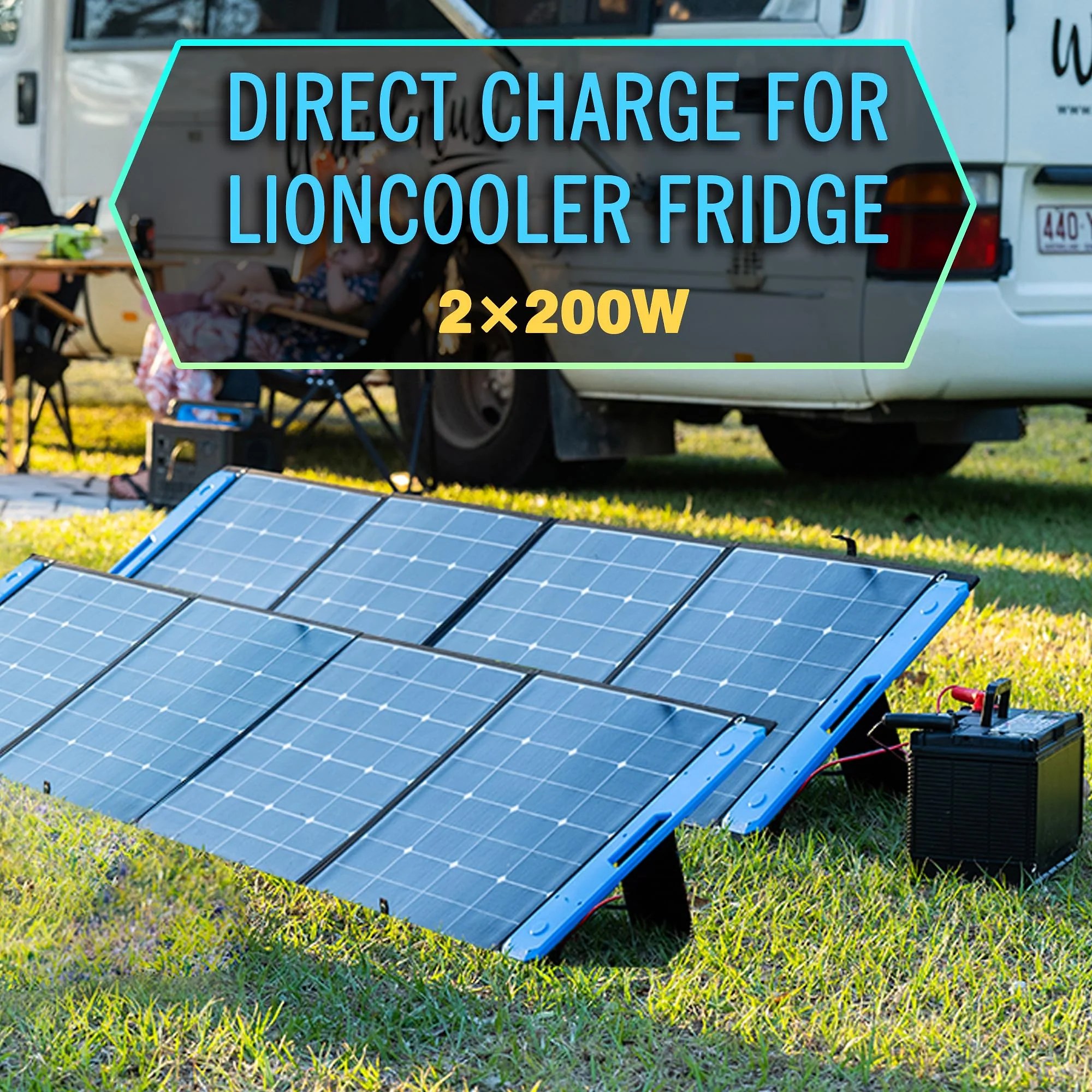 ACOPOWER Portable Solar Panel Foldable Solar Panel Suitcase