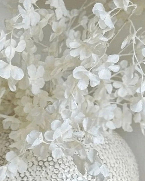 Artificial White Blossom Stem Faux Floral Branch Home Decor