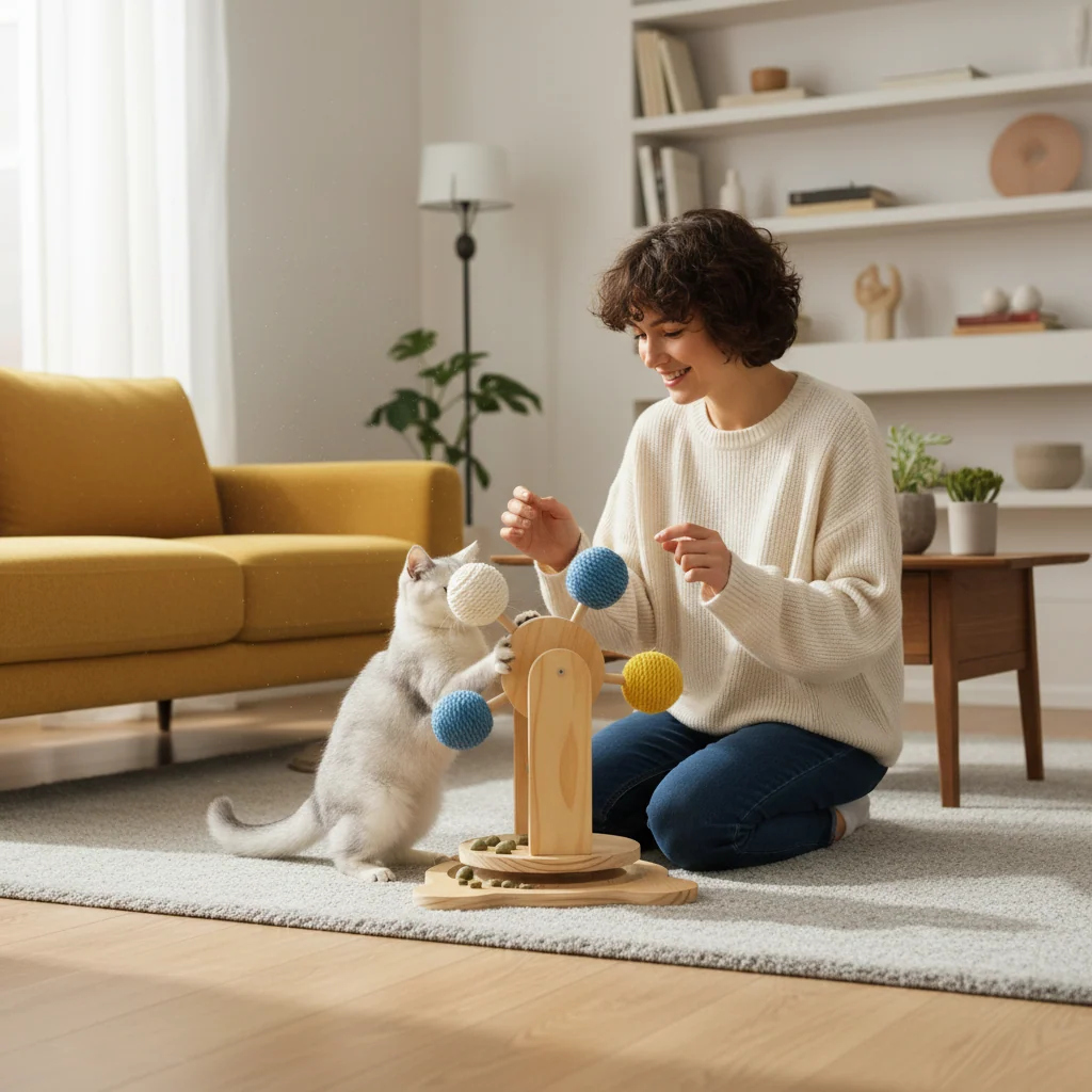 Interactive Ferris Wheel Cat Scratcher
