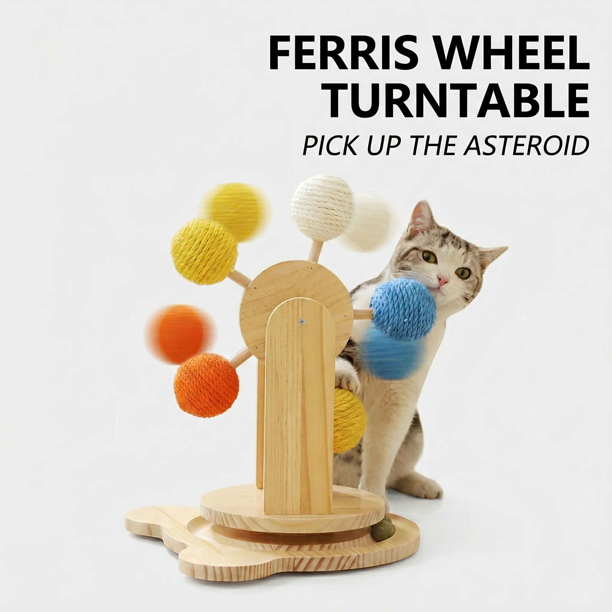 Interactive Ferris Wheel Cat Scratcher