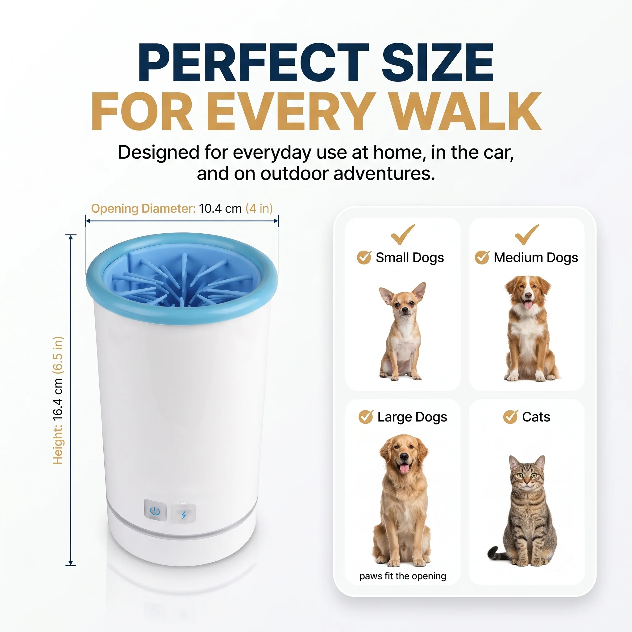 Effortless Paws Clean with the Automatic Dog Paw Cleaner Cup – Soft Silicone Bristles & USB Rechargeable