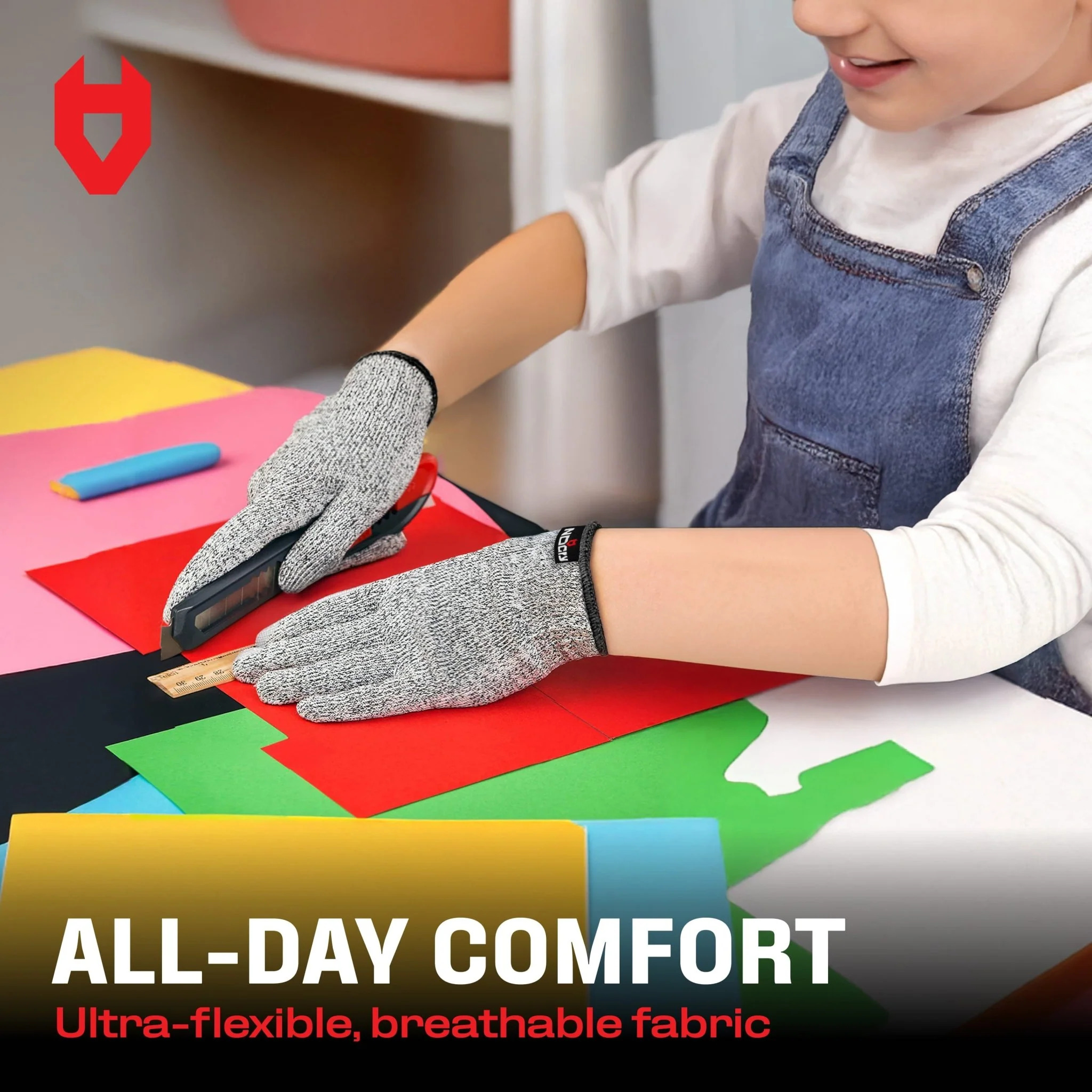 CutGuard Kids Ultra-Elastic Cut Resistant Gloves
