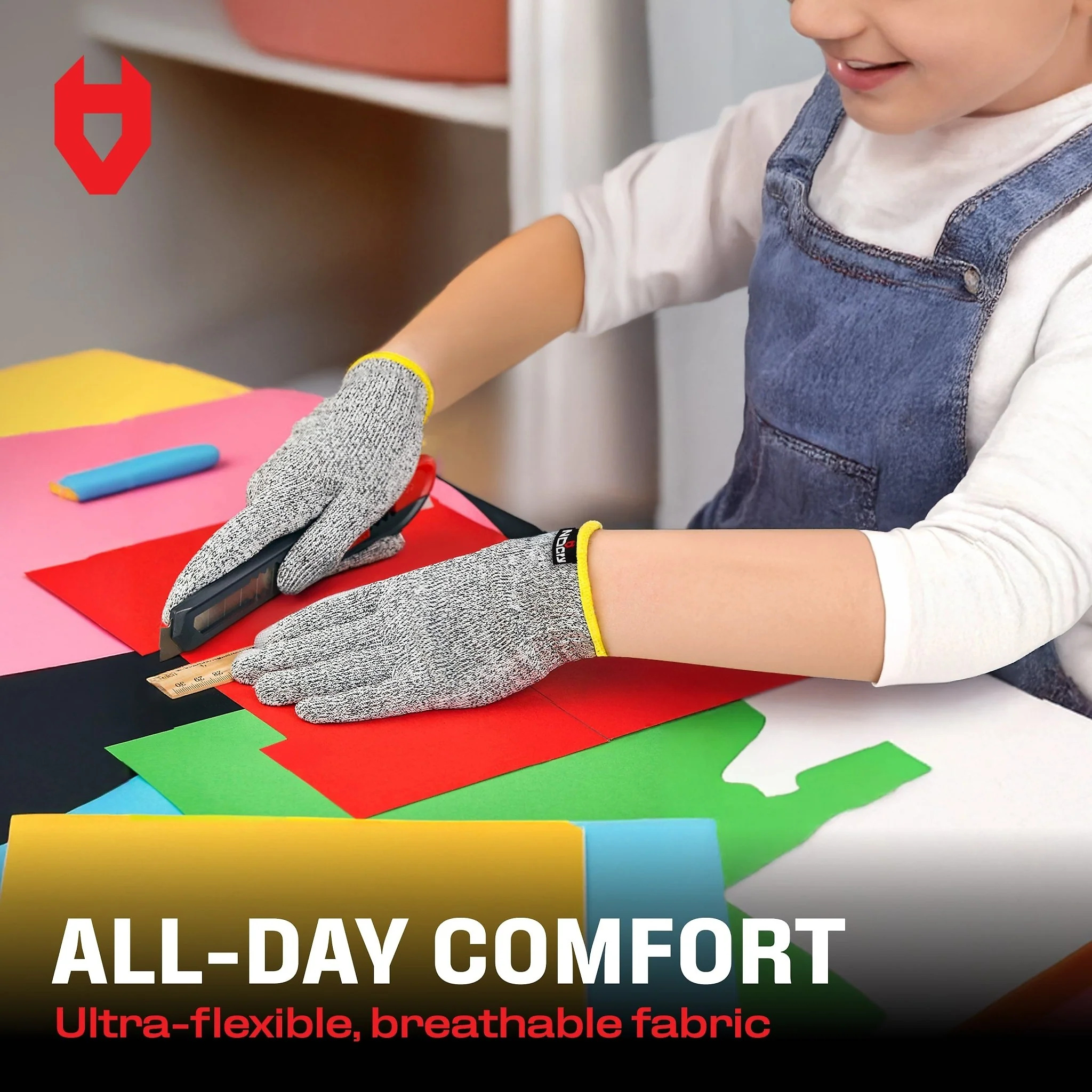 CutGuard Kids Ultra-Elastic Cut Resistant Gloves
