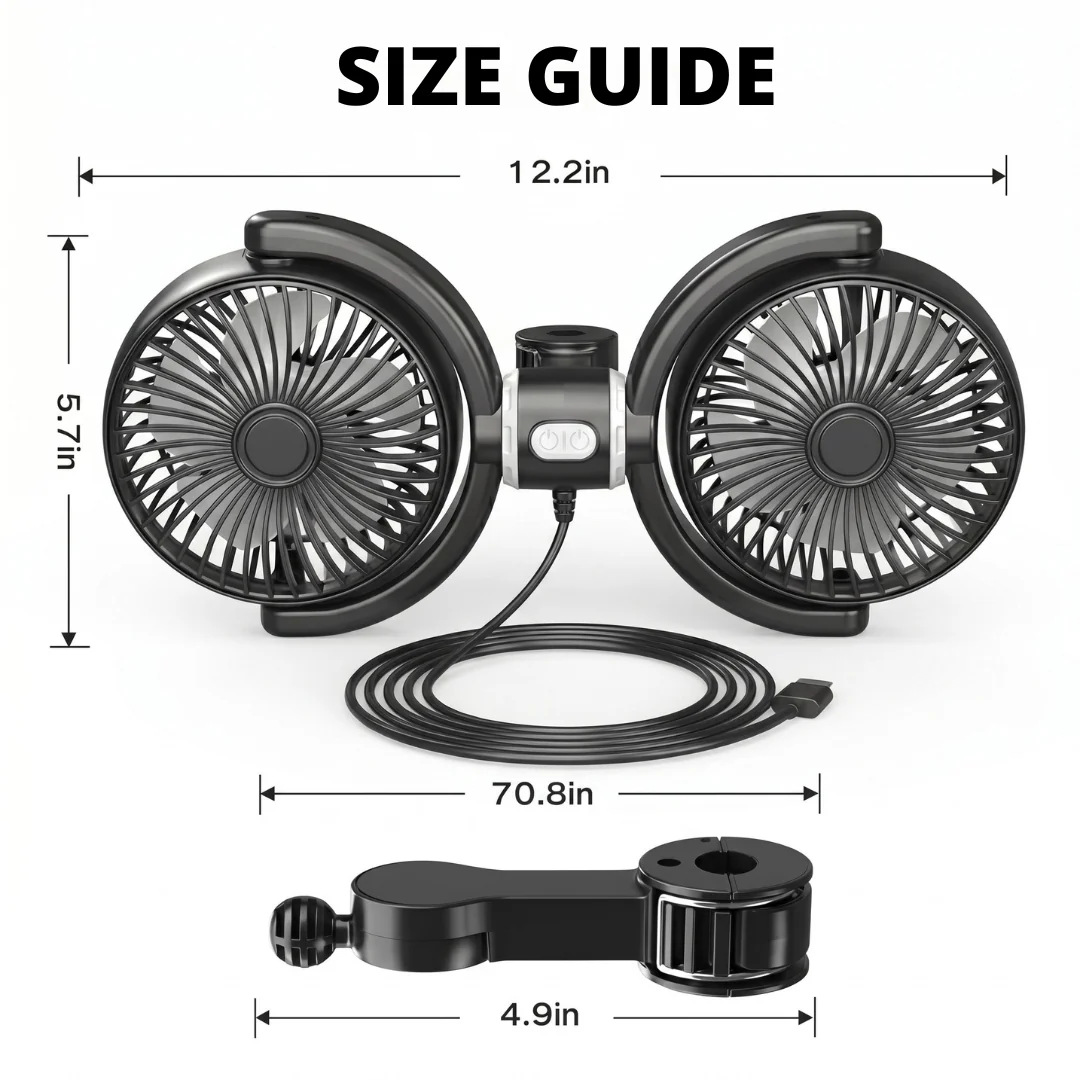 Team K9® Backseat Dog Cooling Fans (USB-A)