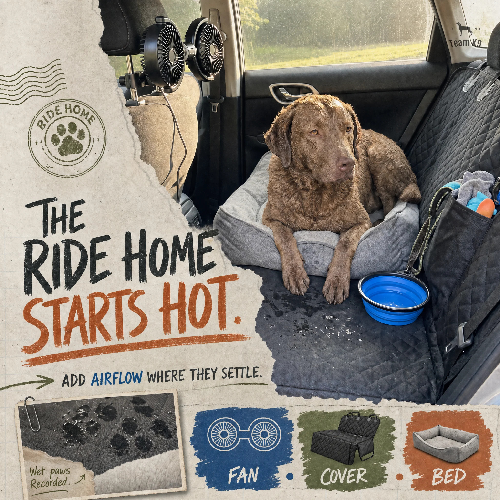 Team K9® Backseat Dog Cooling Fans (USB-A)