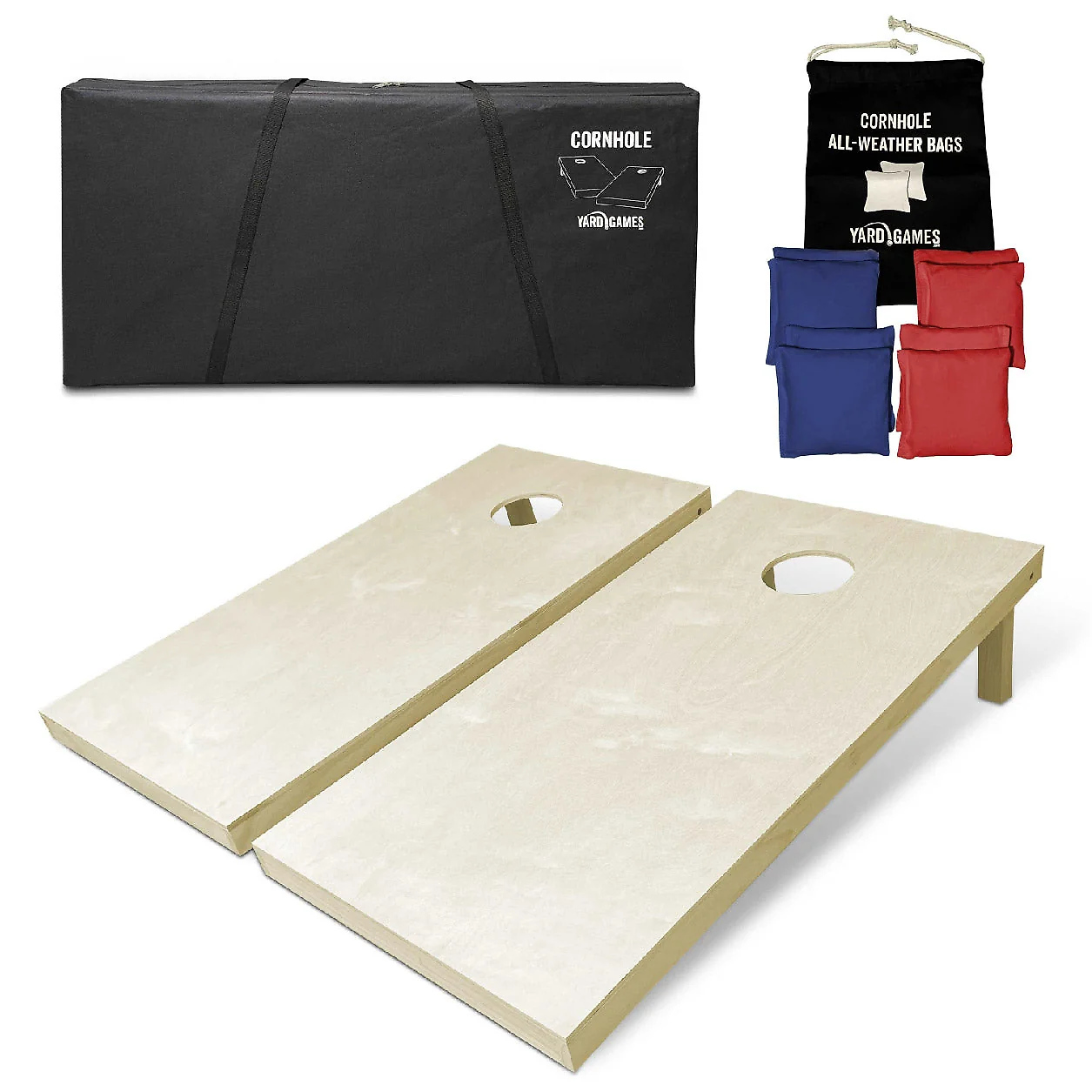 Alabama State Flag Cornhole Set – Distressed Wood