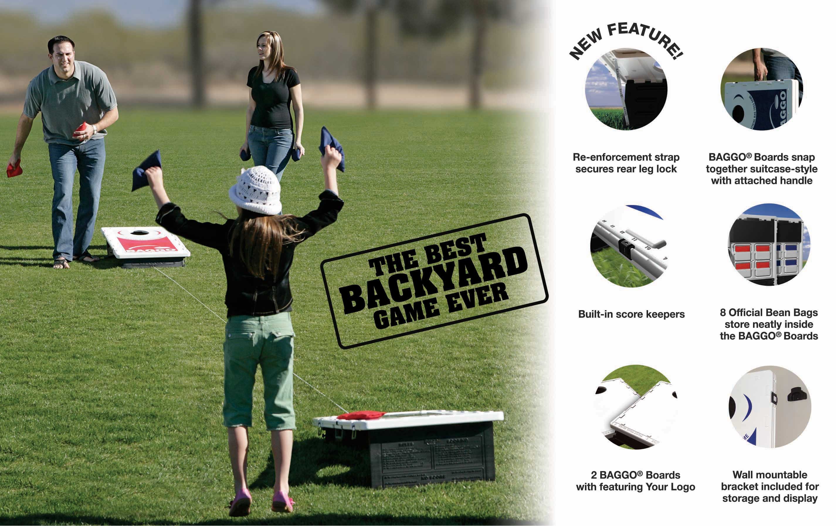 American Flag Swordfish Baggo Portable 2×3 Cornhole Bean Bag Toss Game