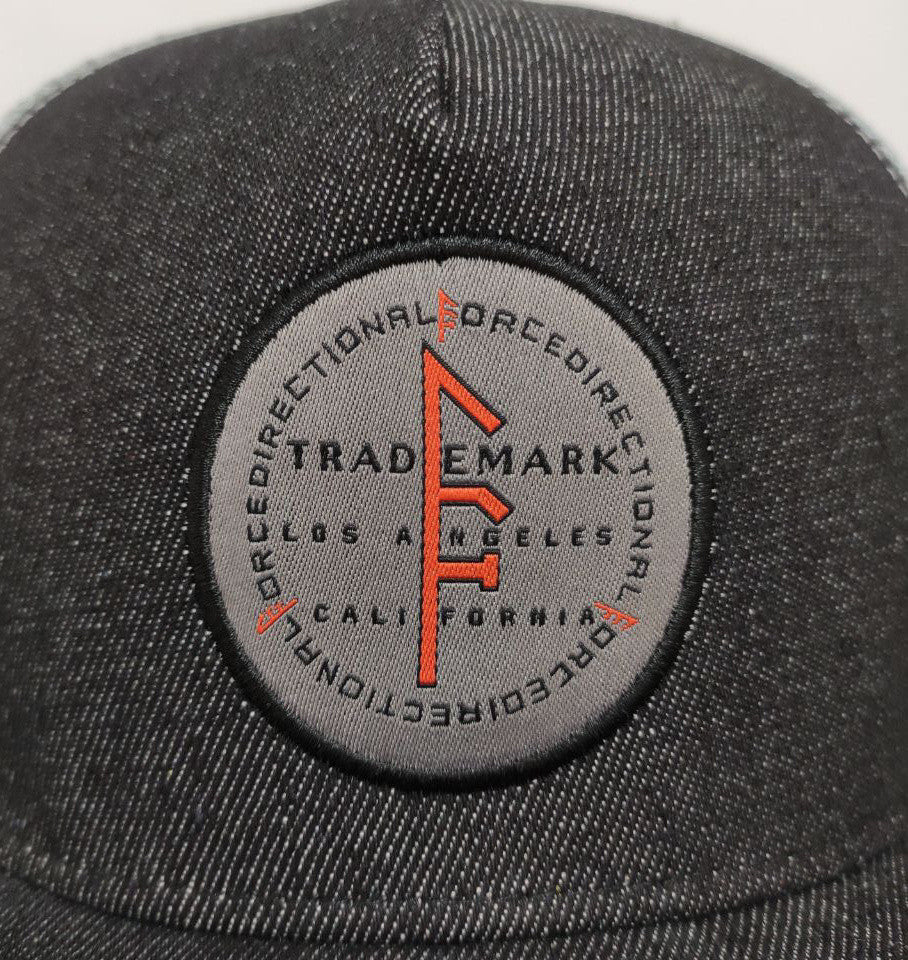 Black Denim Snapback
