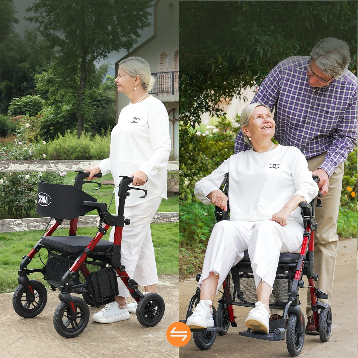 VOCIC Z51 Rollator Walkers with Seat